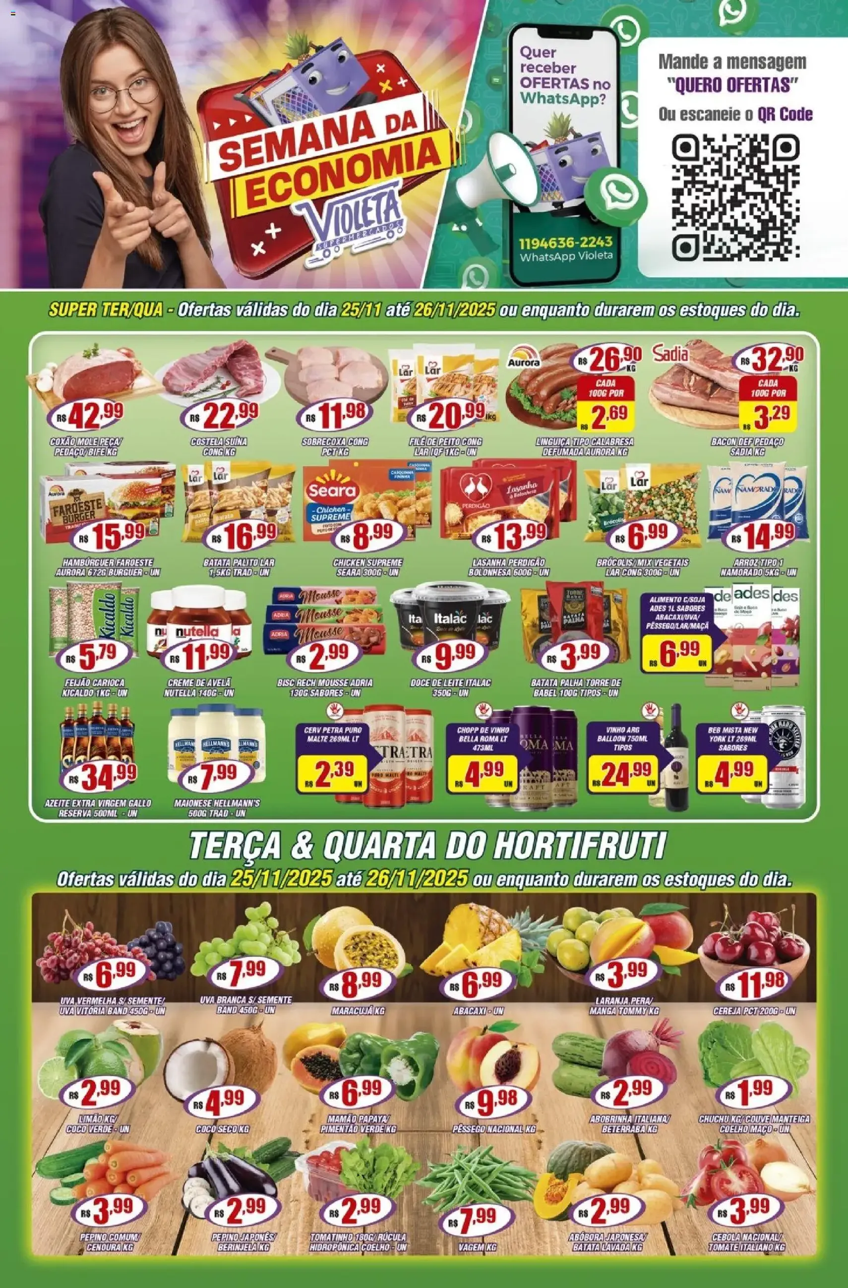 Violeta Supermercados - Ofertas da semana - folheto válido a partir de 25/11/2025 página 1 de 2