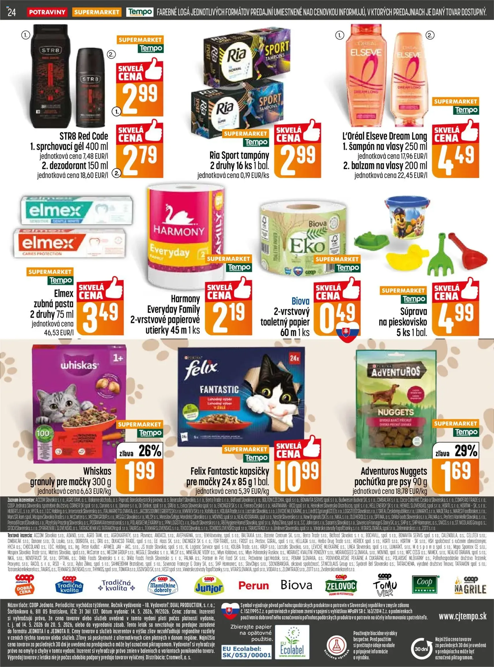 COOP Jednota leták - platný leták od 14.05.2026 strana 24 z 28