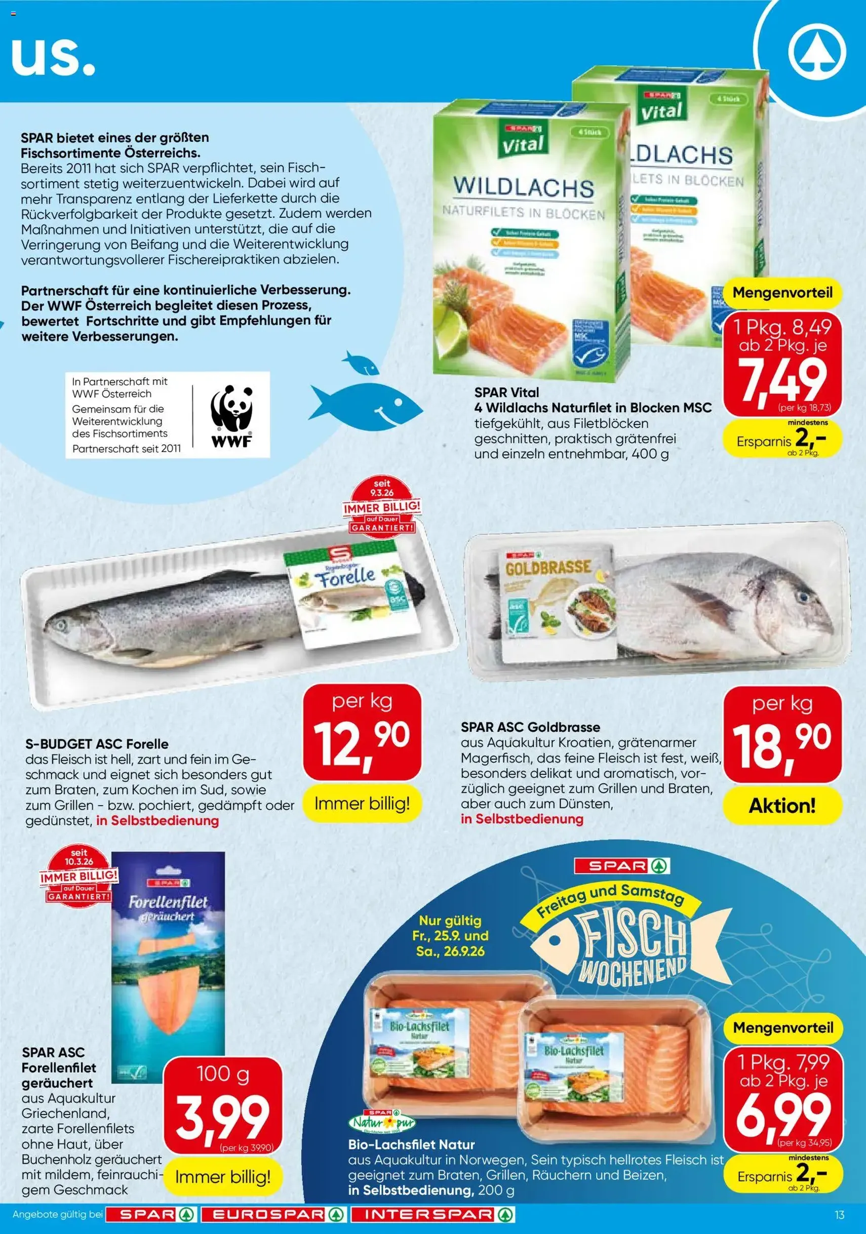 Spar Flugblatt - Gültiger Prospekt ab 24.09.2026, Seite 13 von insgesamt 20