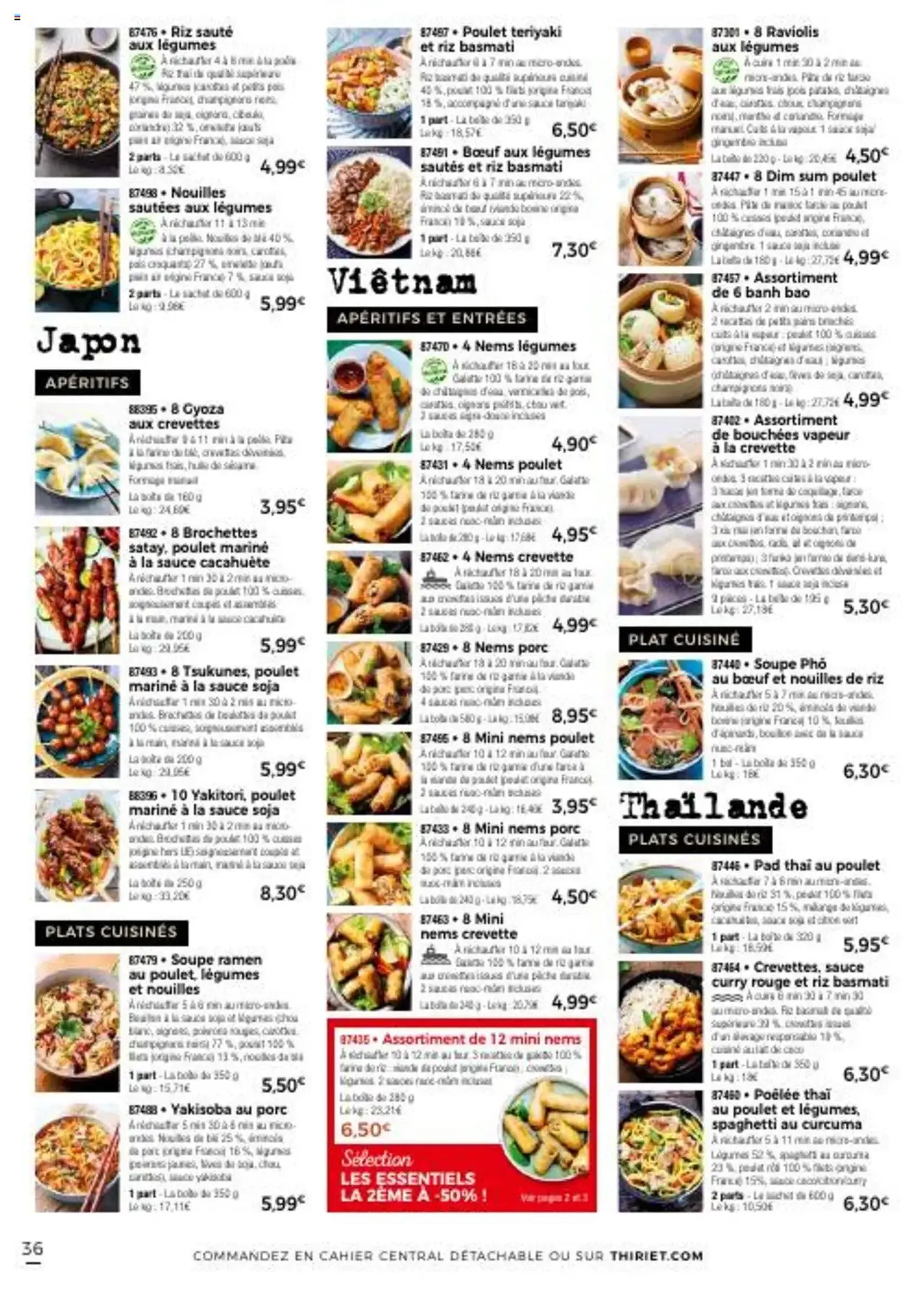 Thiriet catalogue livraison à domicile - brochure valable à partir du 11/07/2025, page 36 sur 80 Thiriet catalogue livraison à domicile - brochure valable à partir du 11/07/2025, page 36 sur 80