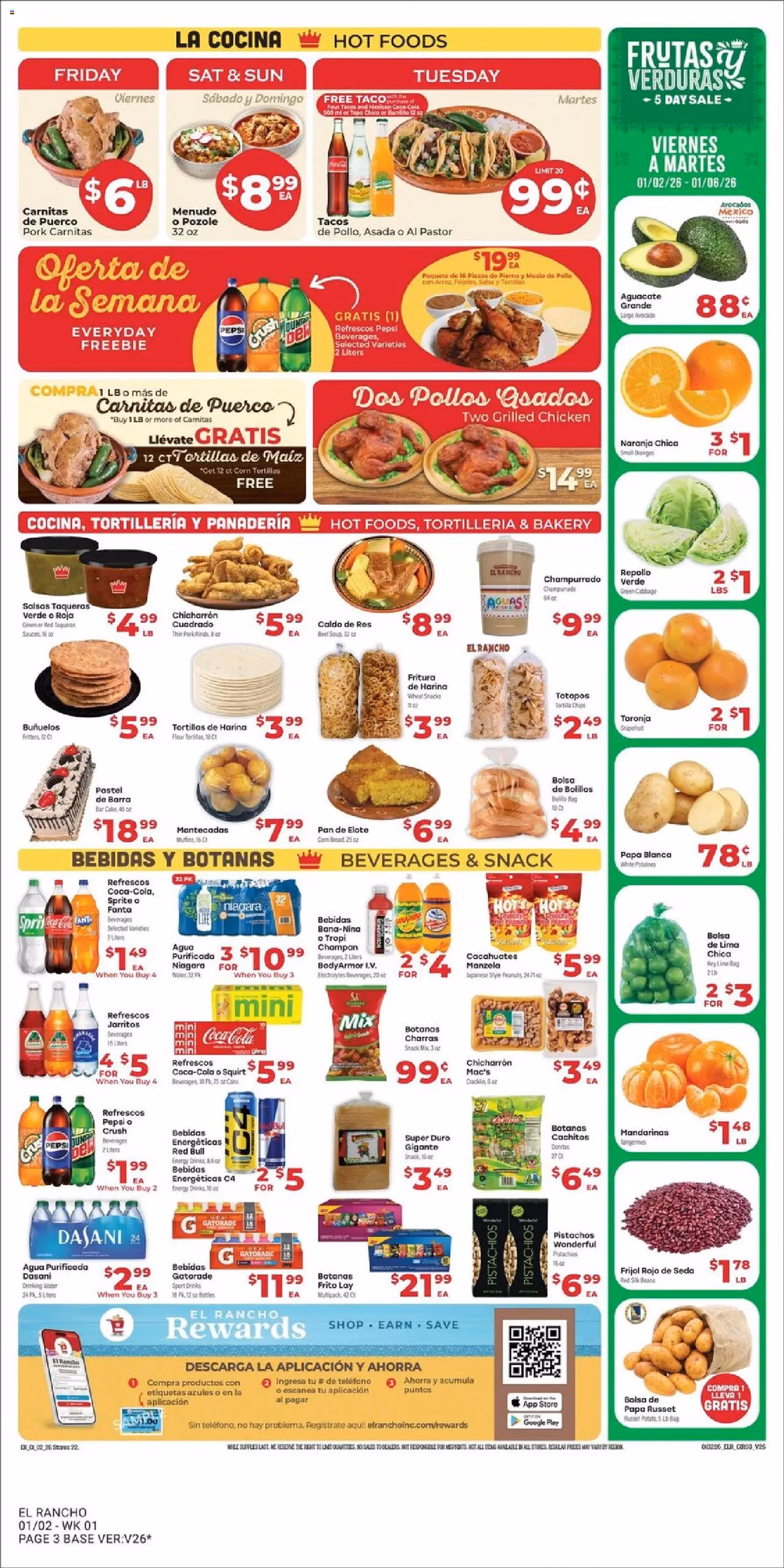 El Rancho Weekly Ad - valid flyer from 01/02/2026, page 3 of 4