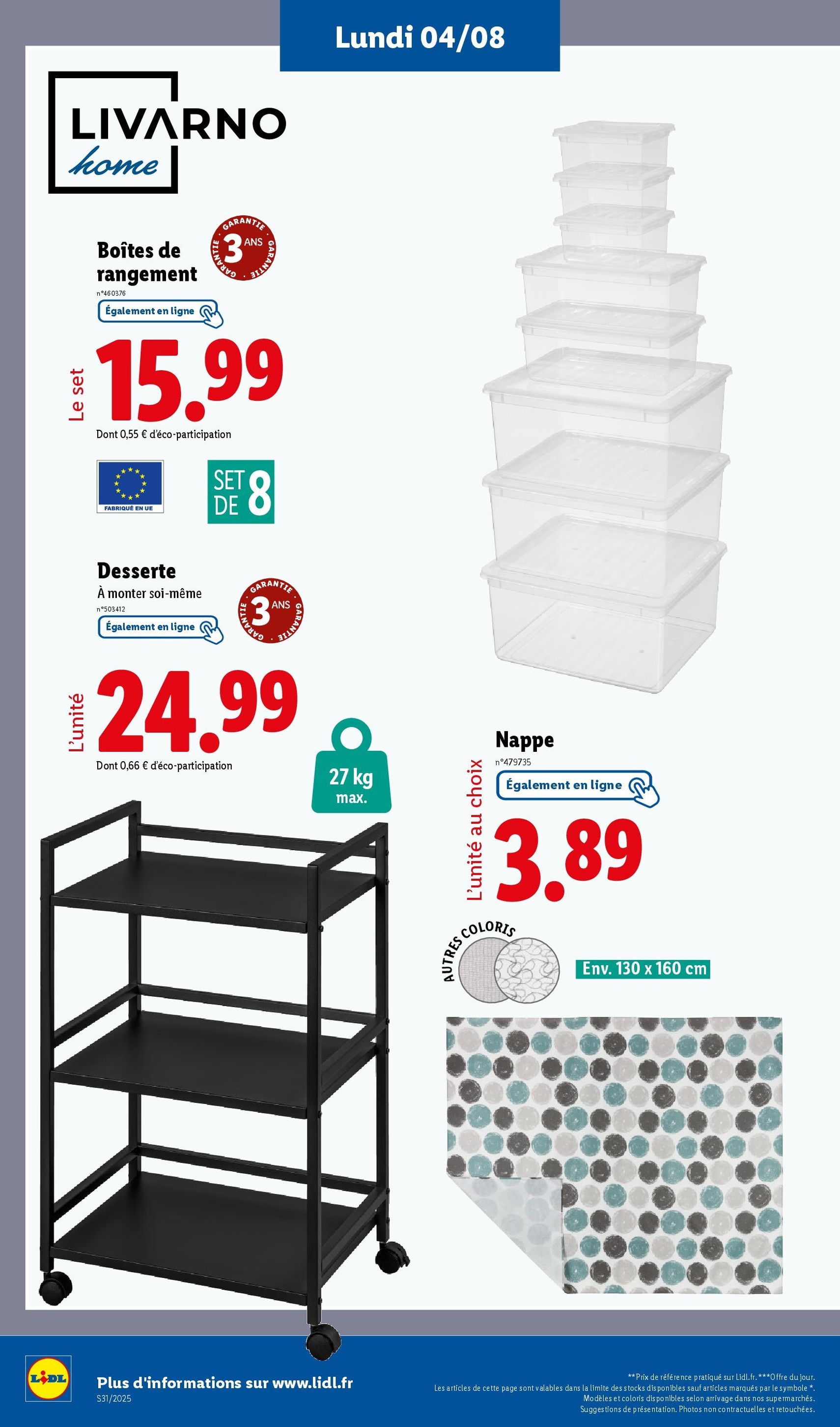 LIDL catalogue semaine 30 - brochure valable à partir du 31/07/2025, page 52 sur 73 LIDL catalogue semaine 30 - brochure valable à partir du 31/07/2025, page 52 sur 73