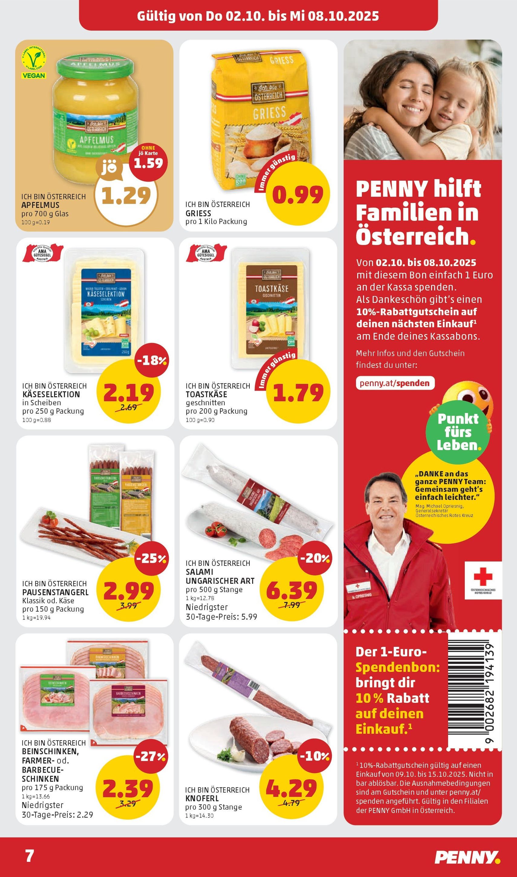 Penny Markt Flugblatt - Gültiger Prospekt ab 02.10.2025, Seite 7 von insgesamt 32 Penny Markt Flugblatt - Gültiger Prospekt ab 02.10.2025, Seite 7 von insgesamt 32