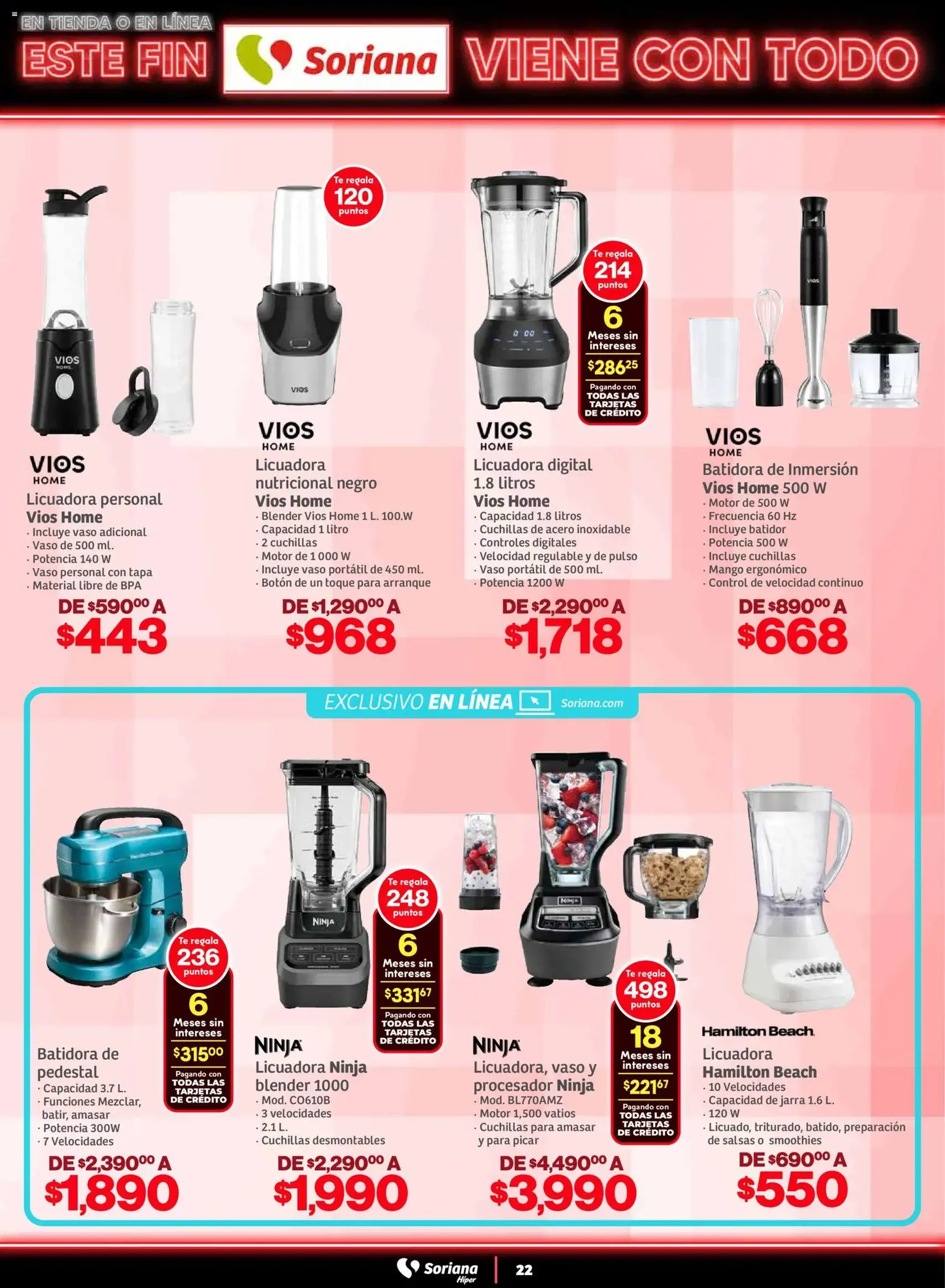 Soriana - Este fin Soriana viene con todo Híper Nacional - folleto válido desde 29/10/2025 página 22 de 35 Soriana - Este fin Soriana viene con todo Híper Nacional - folleto válido desde 29/10/2025 página 22 de 35