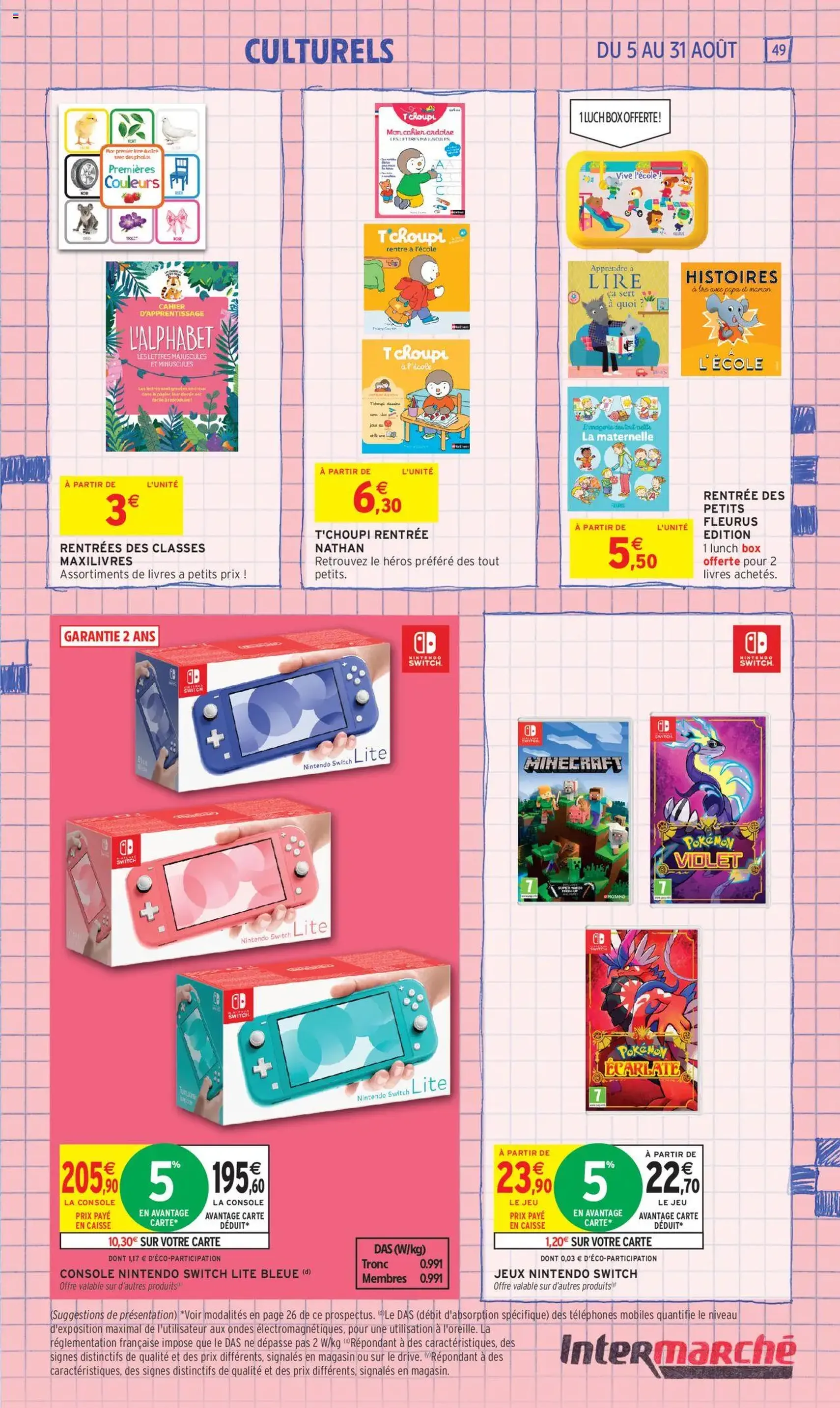 Intermarché - 70% en avantage carte sur une sélection rentrée des classes - brochure valable à partir du 05/08/2025, page 49 sur 60 Intermarché - 70% en avantage carte sur une sélection rentrée des classes - brochure valable à partir du 05/08/2025, page 49 sur 60