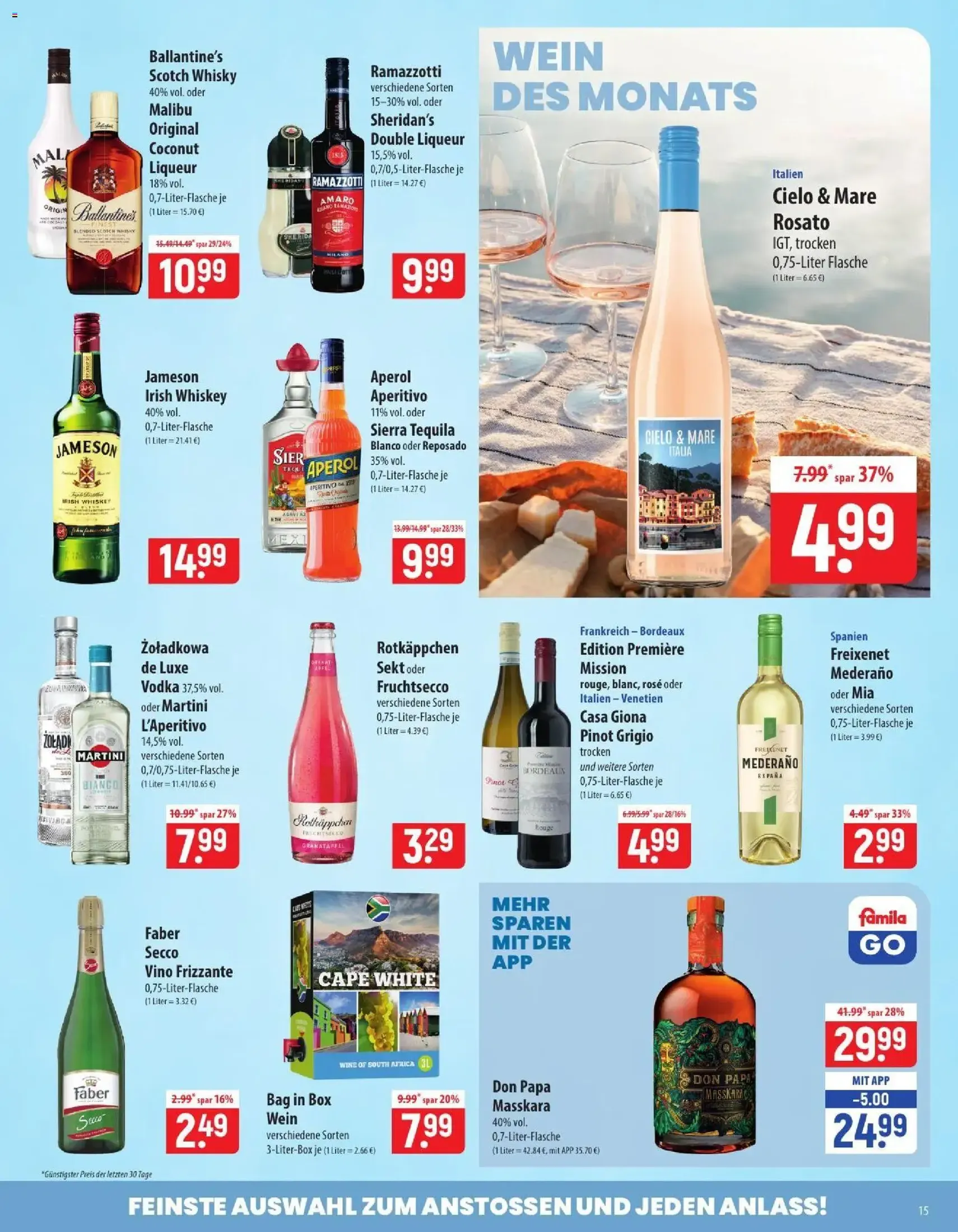 Famila Prospekt - Gültiger Prospekt ab 06.07.2026, Seite 15 von insgesamt 24
