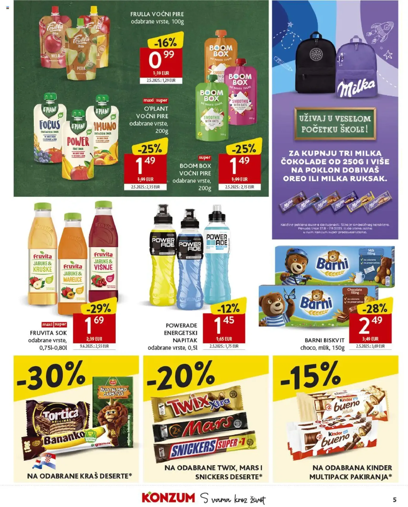 Konzum HR Akciós újság - 2025.08.27. érvényes szórólap 5 oldal 45 oldalból Konzum HR Akciós újság - 2025.08.27. érvényes szórólap 5 oldal 45 oldalból