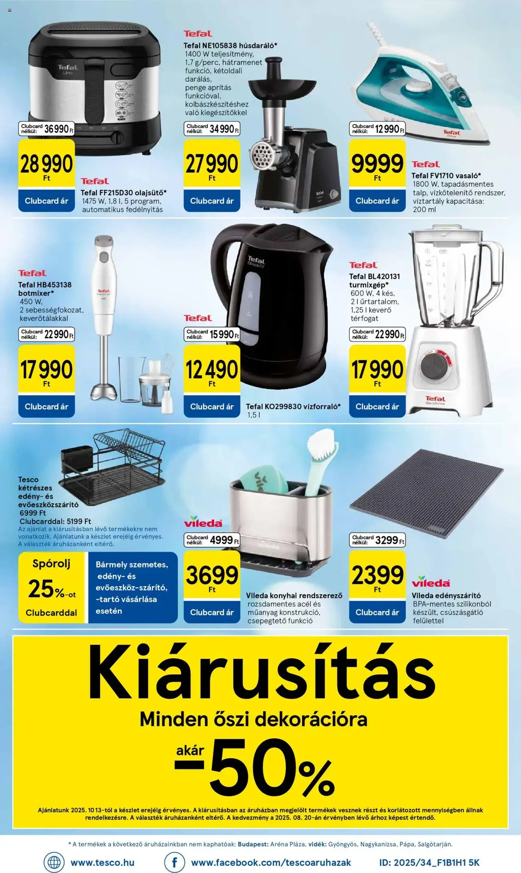 Tesco Hipermarket - Akciós újság - 2025.10.16. érvényes szórólap 34 oldal 34 oldalból Tesco Hipermarket - Akciós újság - 2025.10.16. érvényes szórólap 34 oldal 34 oldalból