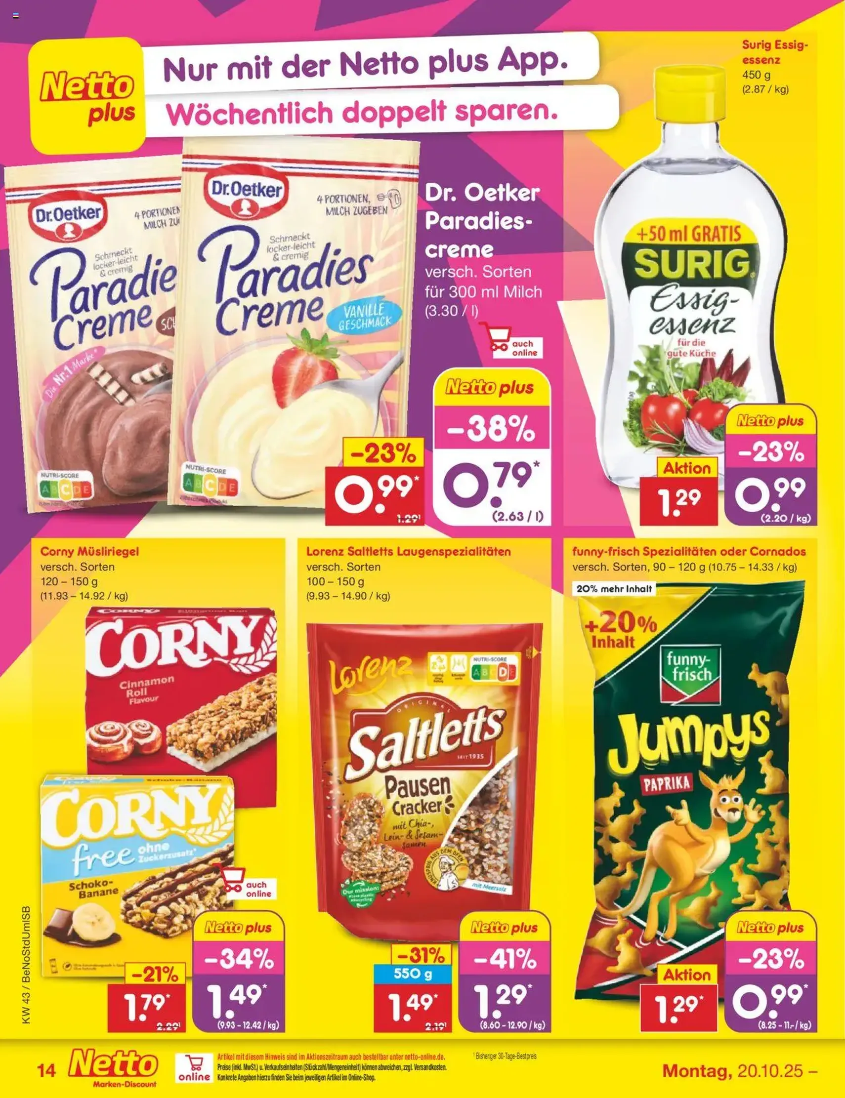 Netto Marken-Discount Prospekt - Gültiger Prospekt ab 20.10.2025, Seite 20 von insgesamt 69 Netto Marken-Discount Prospekt - Gültiger Prospekt ab 20.10.2025, Seite 20 von insgesamt 69