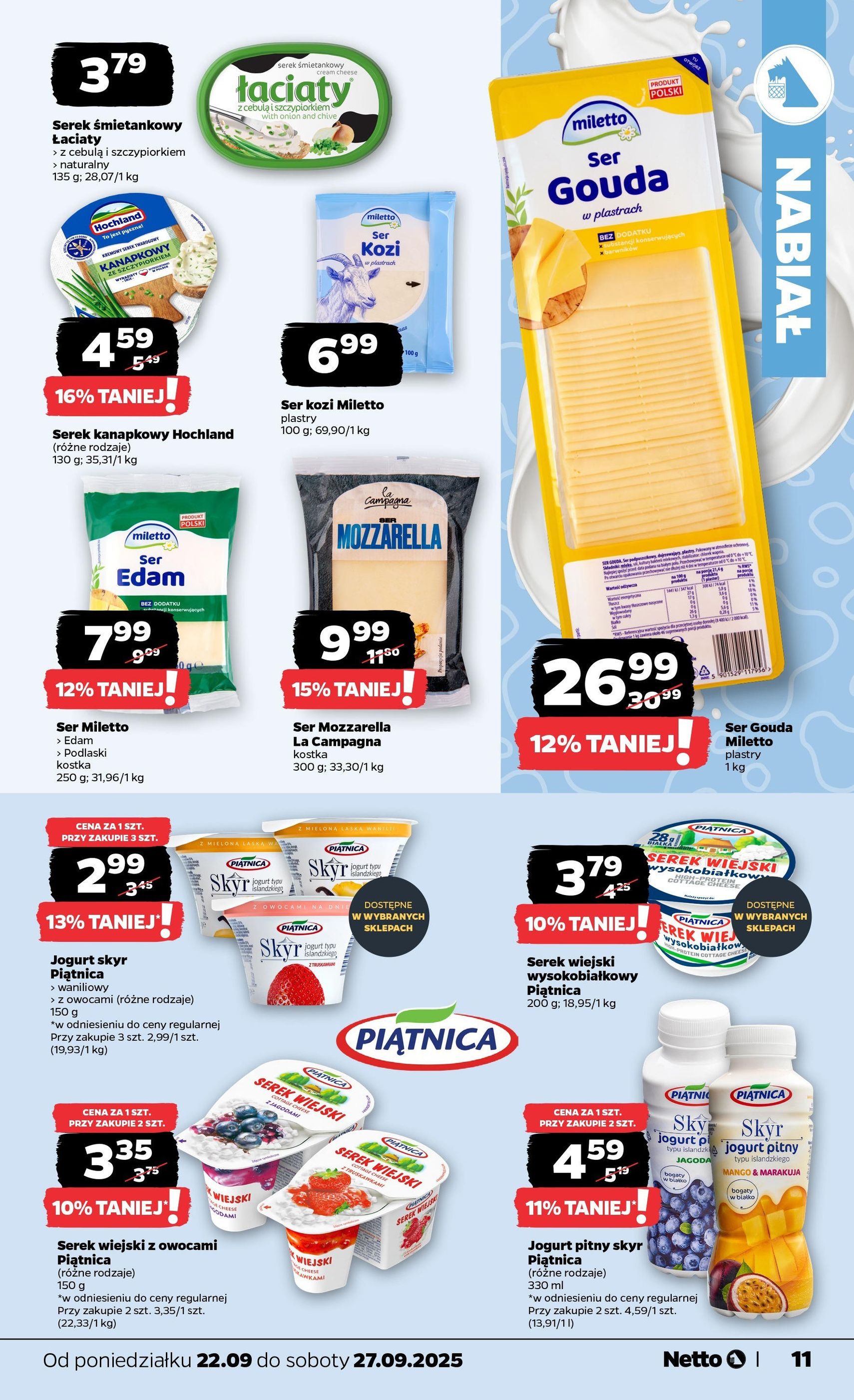 Netto gazetka - Spożywcza - ważny gazetka od 22.09.2025 strona 11 z 37