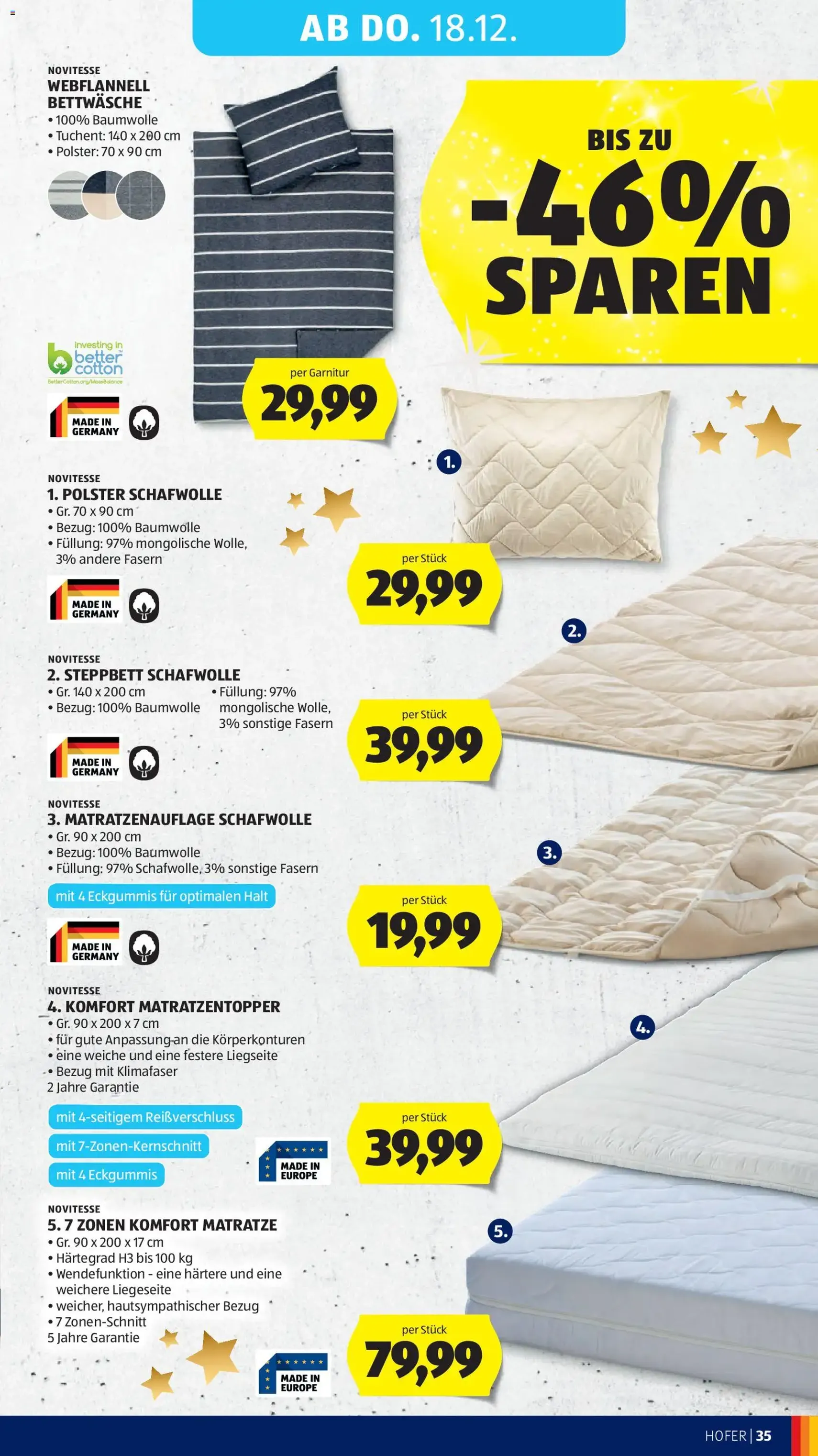 Hofer Flugblatt - Gültiger Prospekt ab 12.12.2025, Seite 47 von insgesamt 53