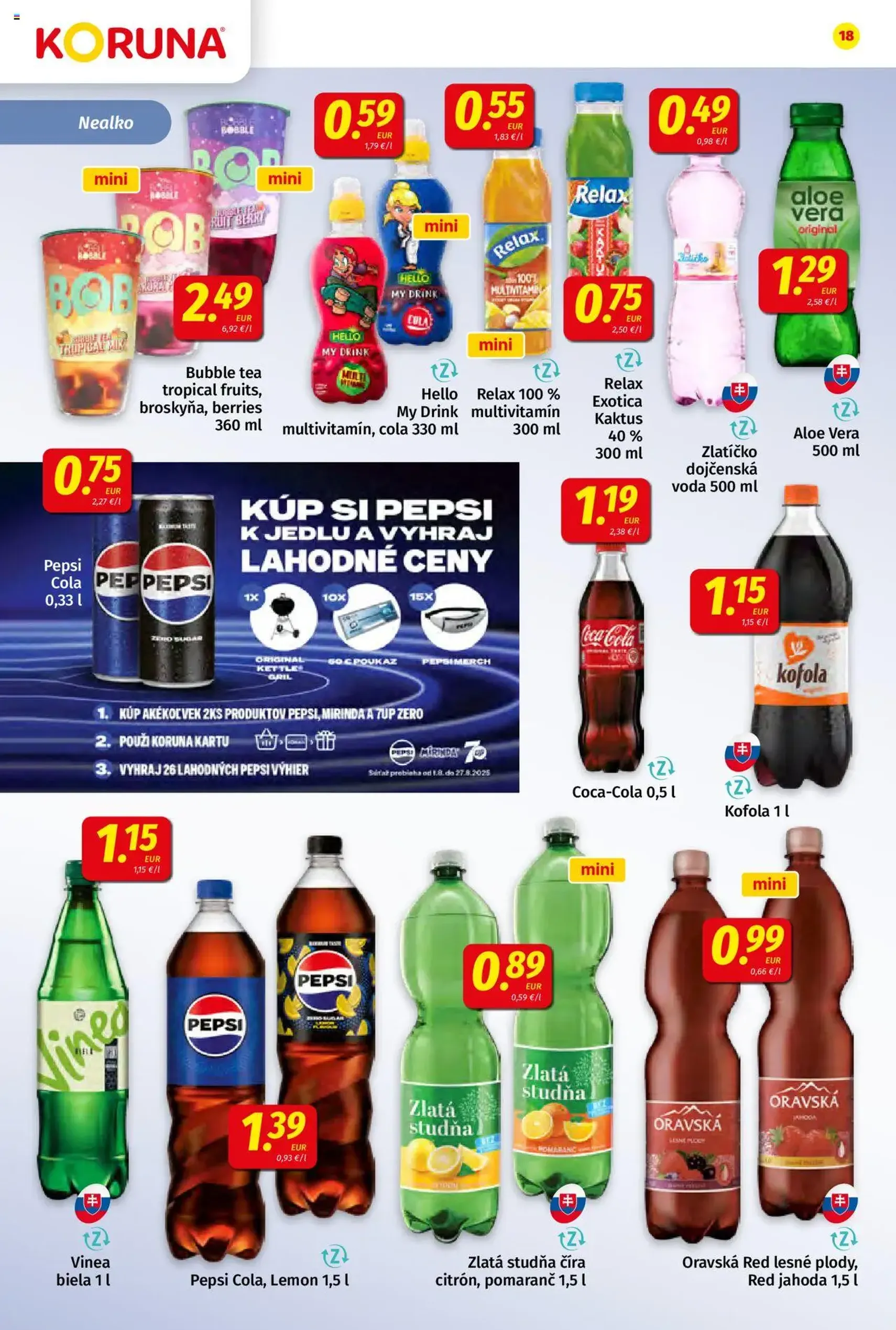 Koruna leták - platný leták od 01.08.2025 strana 18 z 24 Koruna leták - platný leták od 01.08.2025 strana 18 z 24