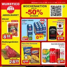 Wurstico Abholmarkt Flugblatt - Prospekt Vorschau gültig ab 16.04.2026