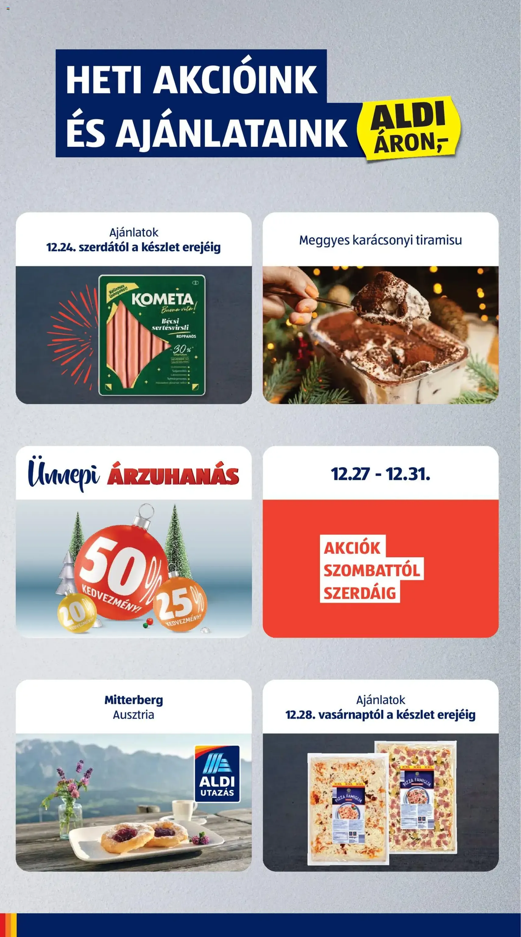 Aldi Akciós újság - 2025.12.27. érvényes szórólap 2 oldal 40 oldalból