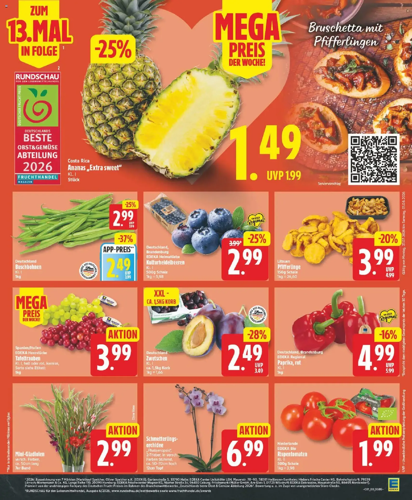 Edeka Prospekt - Gültiger Prospekt ab 27.07.2026, Seite 3 von insgesamt 28
