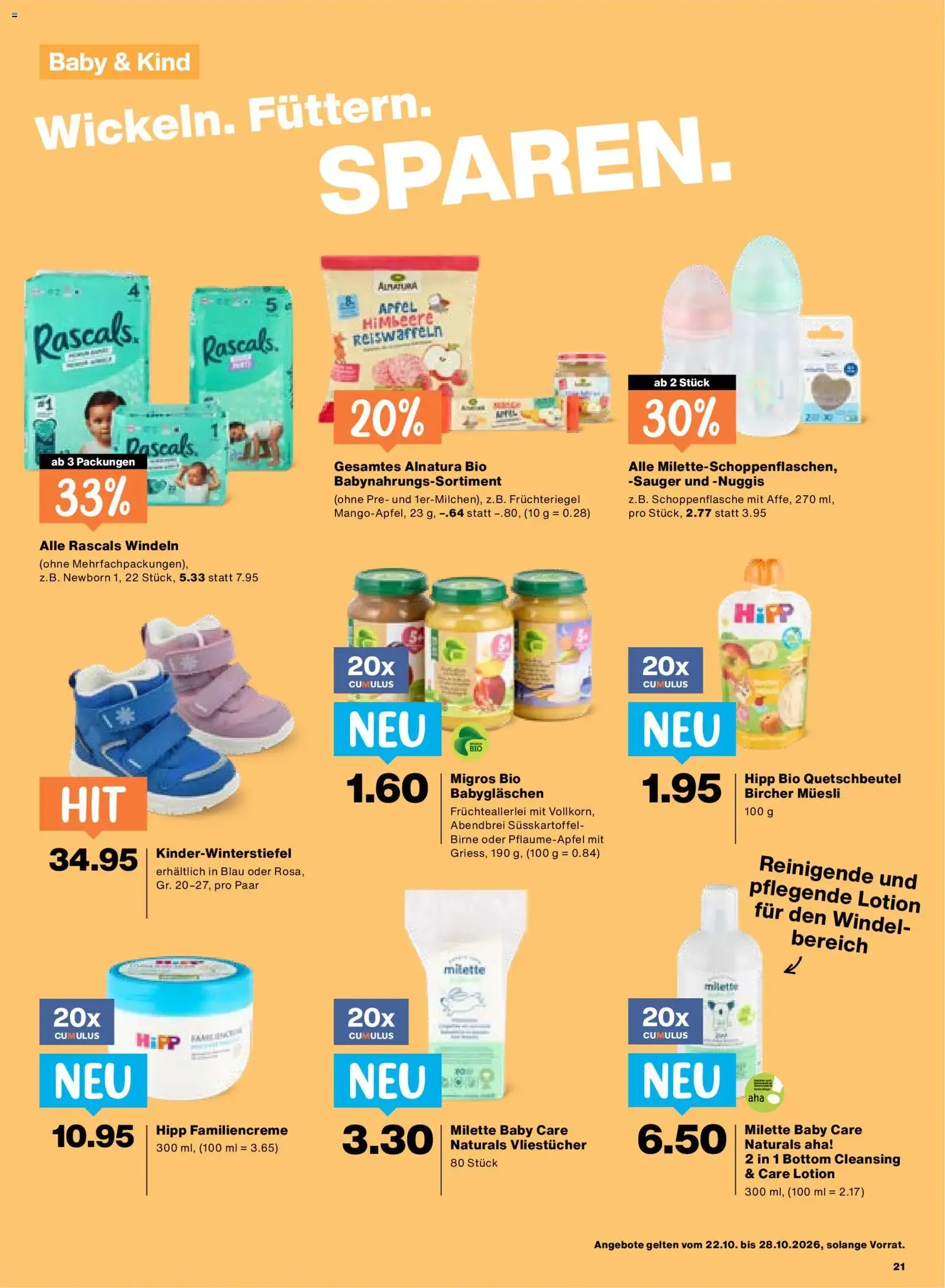 Migros aktionen - Gültiger Prospekt ab 22.10.2026, Seite 21 von insgesamt 24