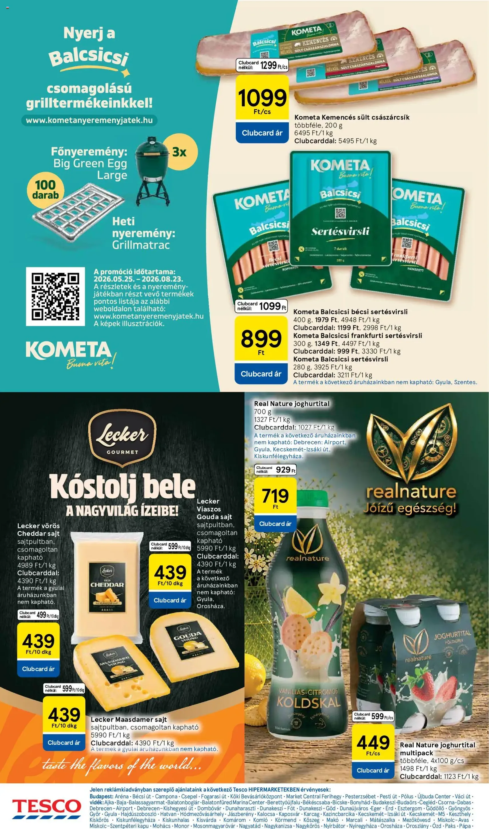Tesco aktuális akciós újság - 2026.07.16. érvényes szórólap 20 oldal 30 oldalból