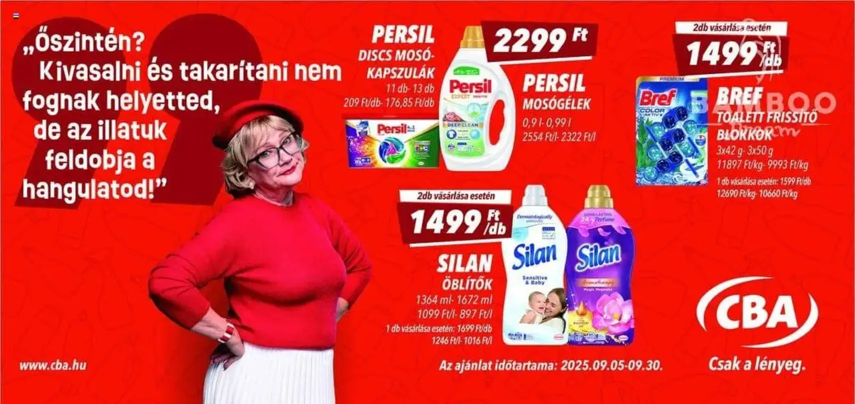CBA - Óriásplakátok - 2025.09.05. érvényes szórólap 4 oldal 4 oldalból