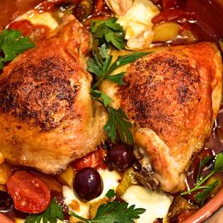 Recipe preview Baked Grilled Mediterranean Chicken Overnight Marinade