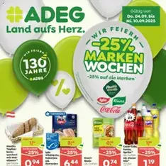 ADEG Flugblatt - Prospekt Vorschau gültig ab 04.09.2025