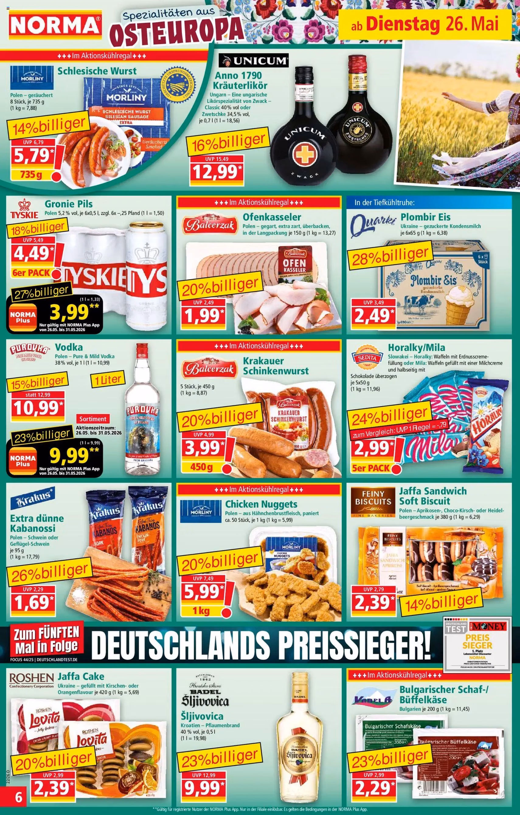 Norma Prospekt - Gültiger Prospekt ab 26.05.2026, Seite 6 von insgesamt 19