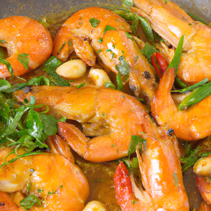 Simple Authentic Curried Prawns