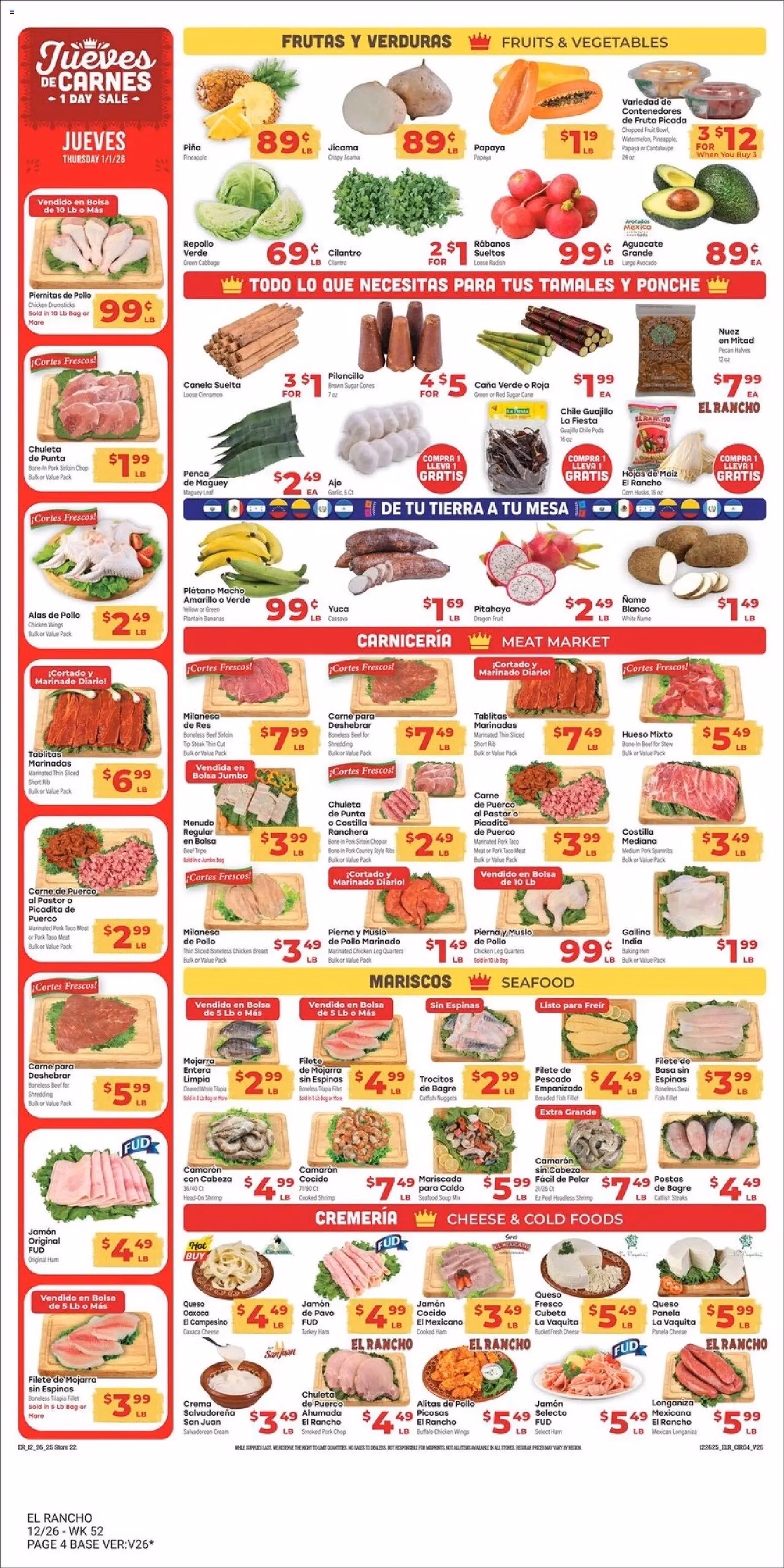 El Rancho Weekly Ad - valid flyer from 12/26/2025, page 4 of 6