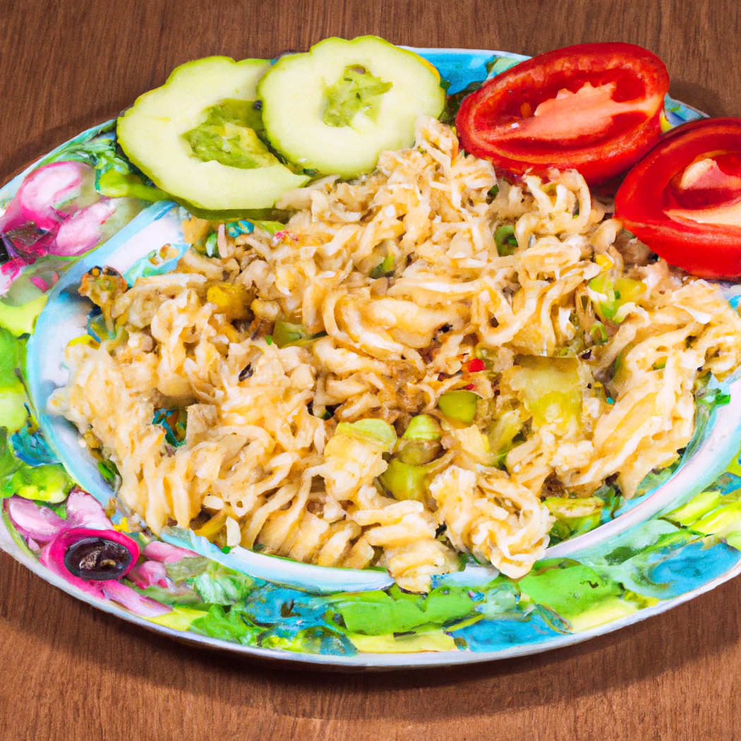 Pasta fredda con verdure e zenzero