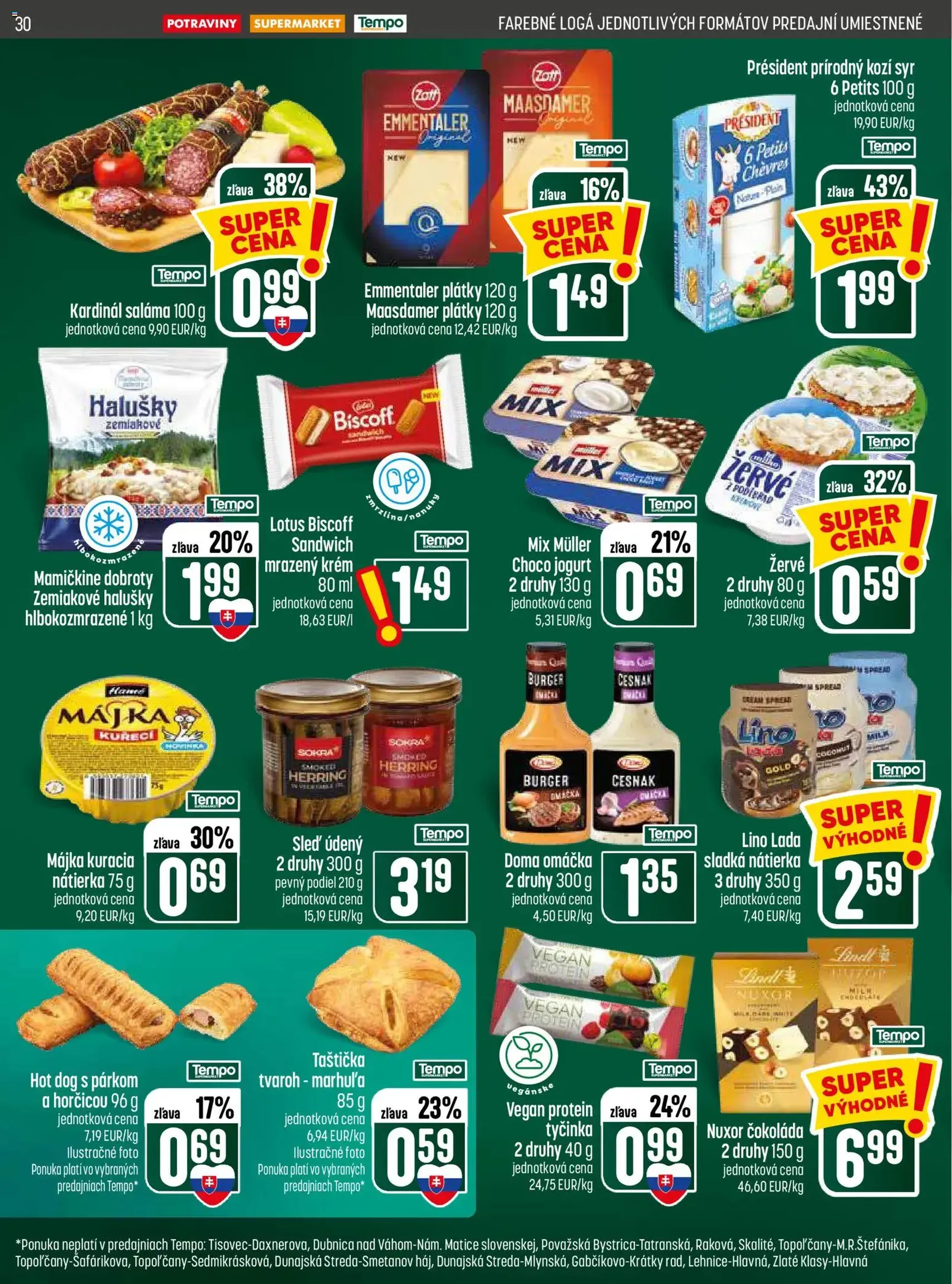 COOP Jednota leták - platný leták od 09.07.2026 strana 30 z 32