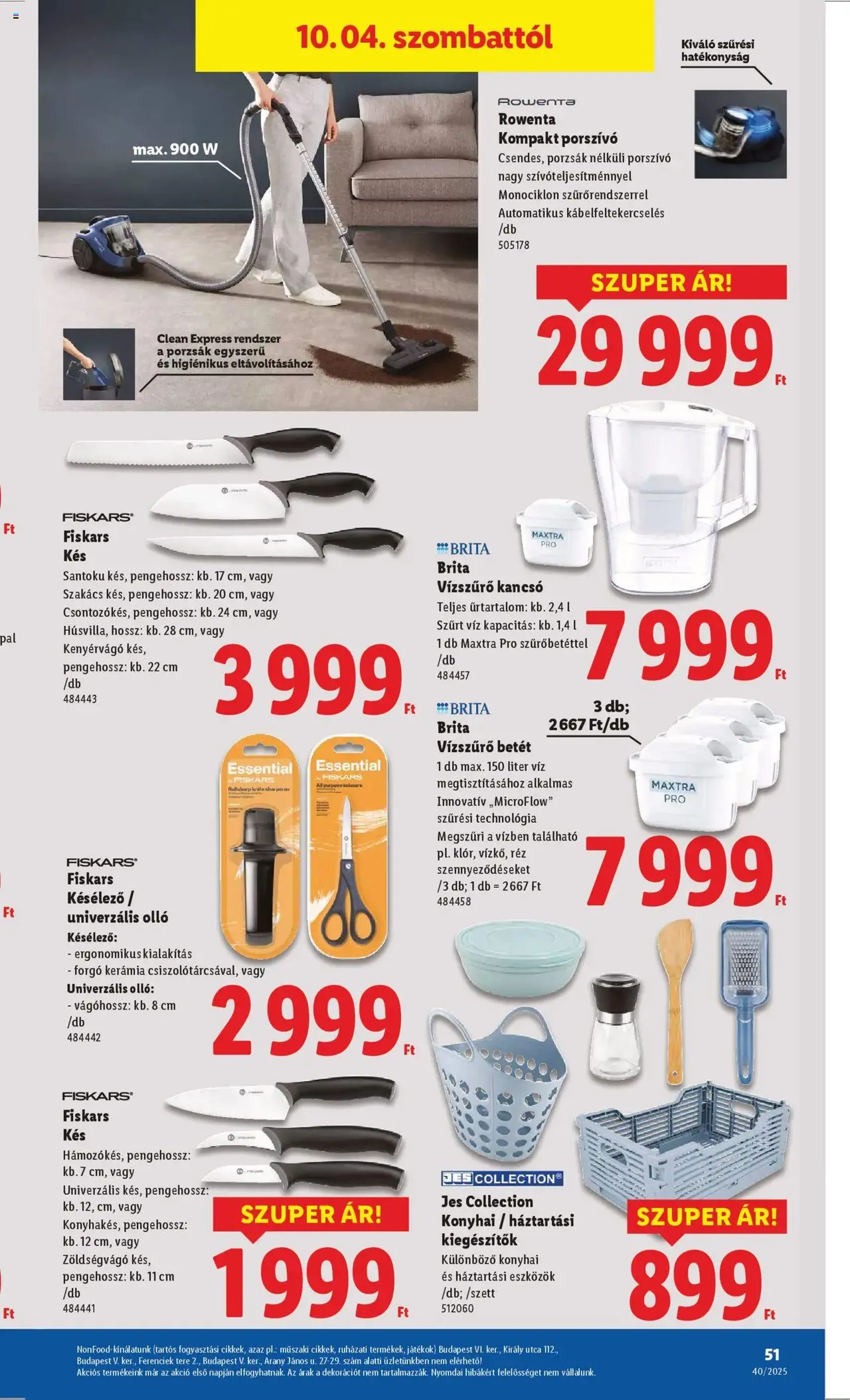 Lidl Akciós újság - 2025.10.02. érvényes szórólap 51 oldal 76 oldalból Lidl Akciós újság - 2025.10.02. érvényes szórólap 51 oldal 76 oldalból