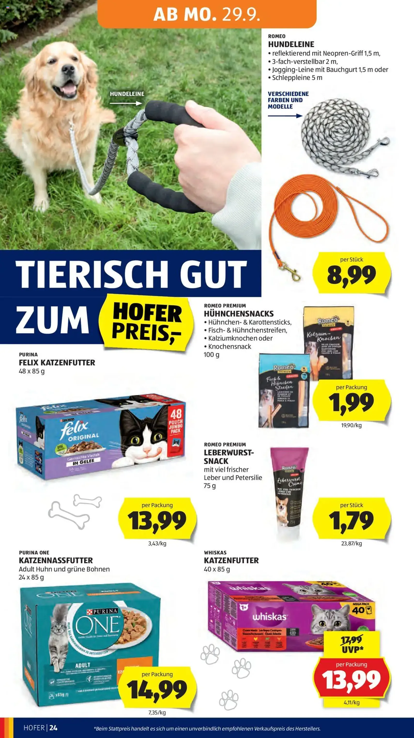 Hofer Flugblatt - Gültiger Prospekt ab 26.09.2025, Seite 28 von insgesamt 50