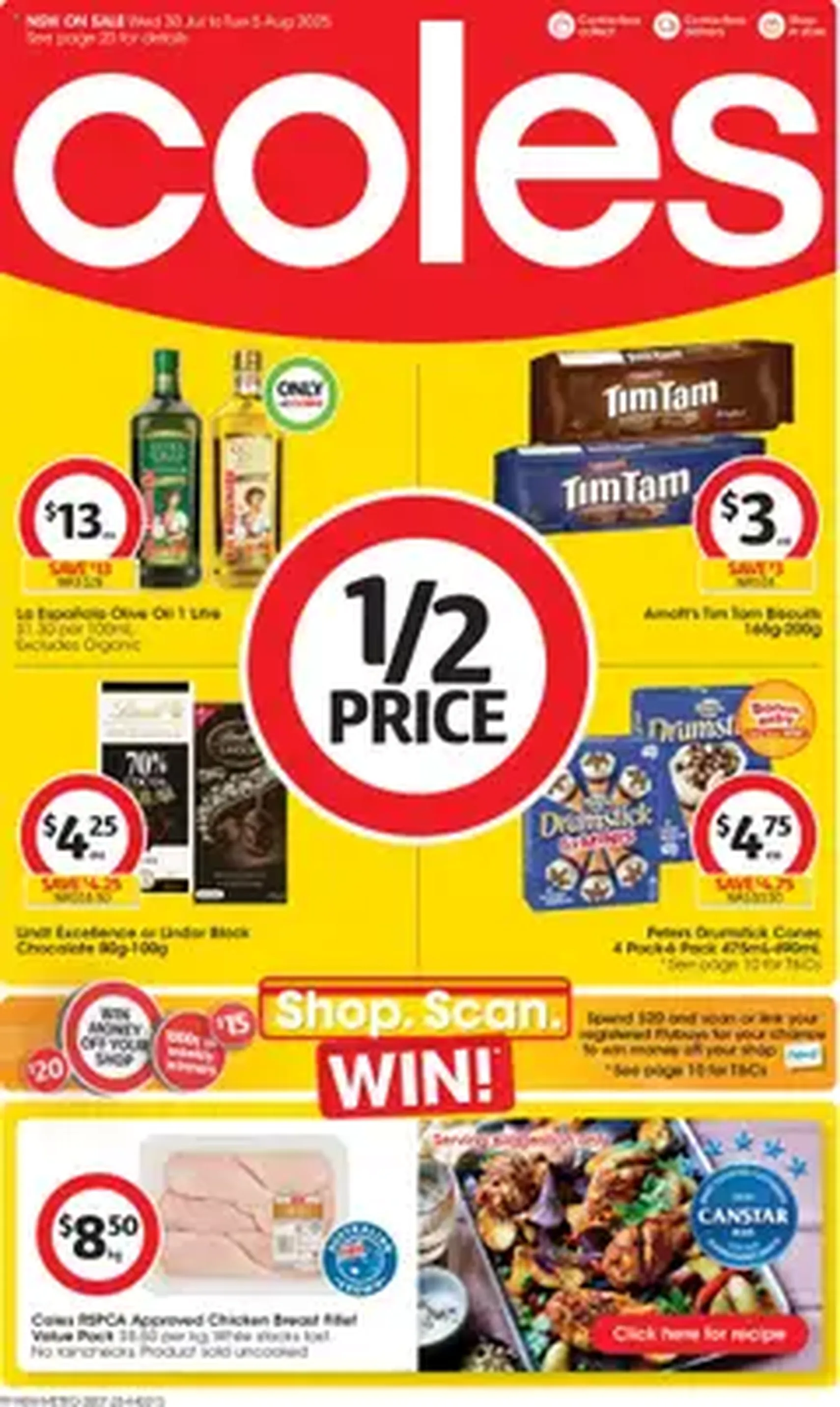 Coles Catalogue NSW - valid flyer from 30/07/2025, page 1 of 1