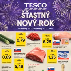Tesco Hypermarket - leták - náhľad letáku platný od 27.12.2025