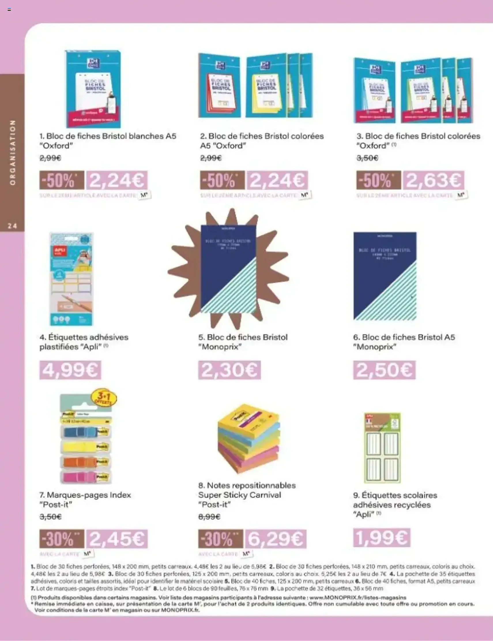 Monoprix catalogue guide de rentrée - brochure valable à partir du 05/08/2025, page 24 sur 42
