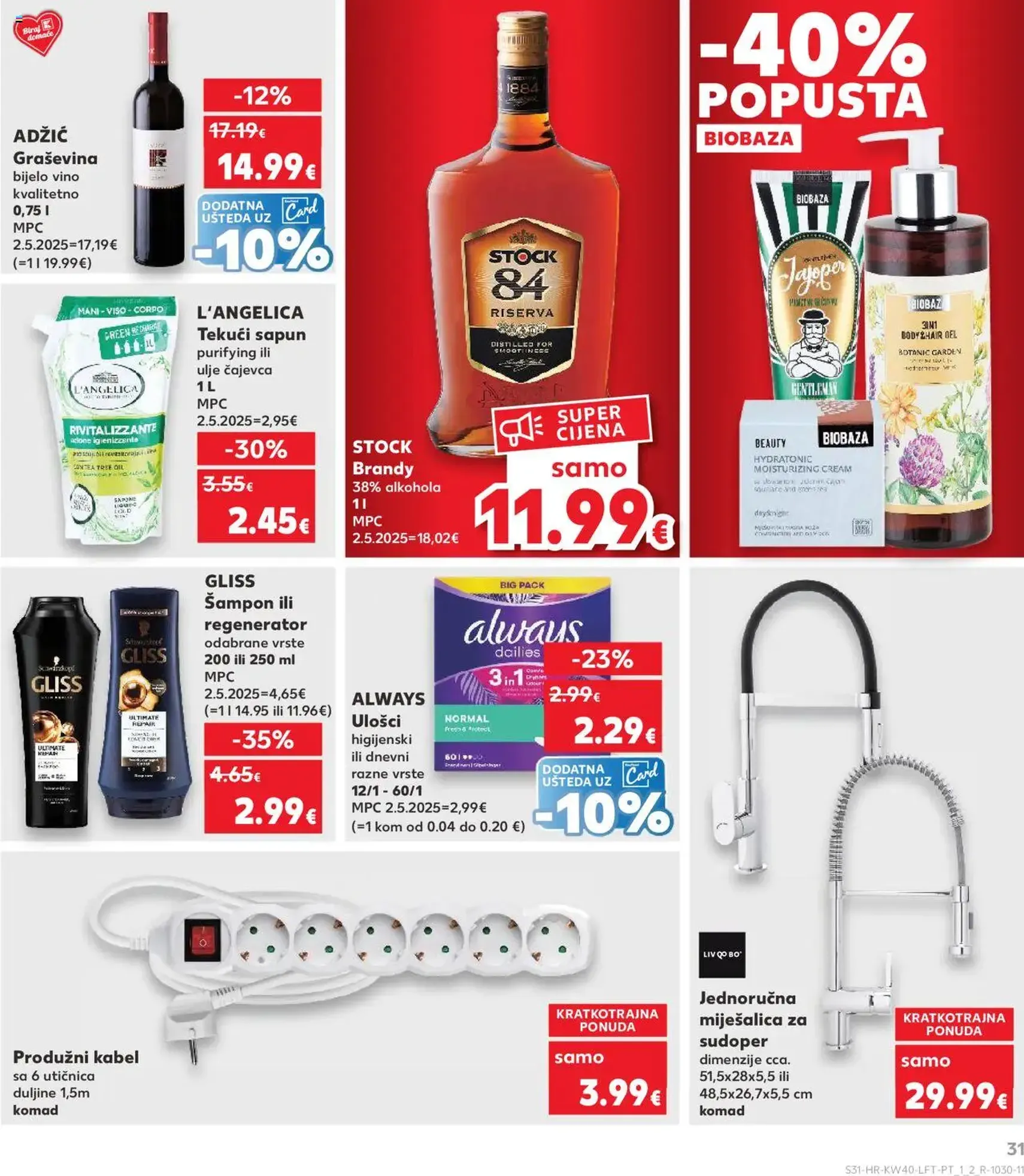 Kaufland HR - Osijek - 2025.10.01. érvényes szórólap 31 oldal 32 oldalból Kaufland HR - Osijek - 2025.10.01. érvényes szórólap 31 oldal 32 oldalból