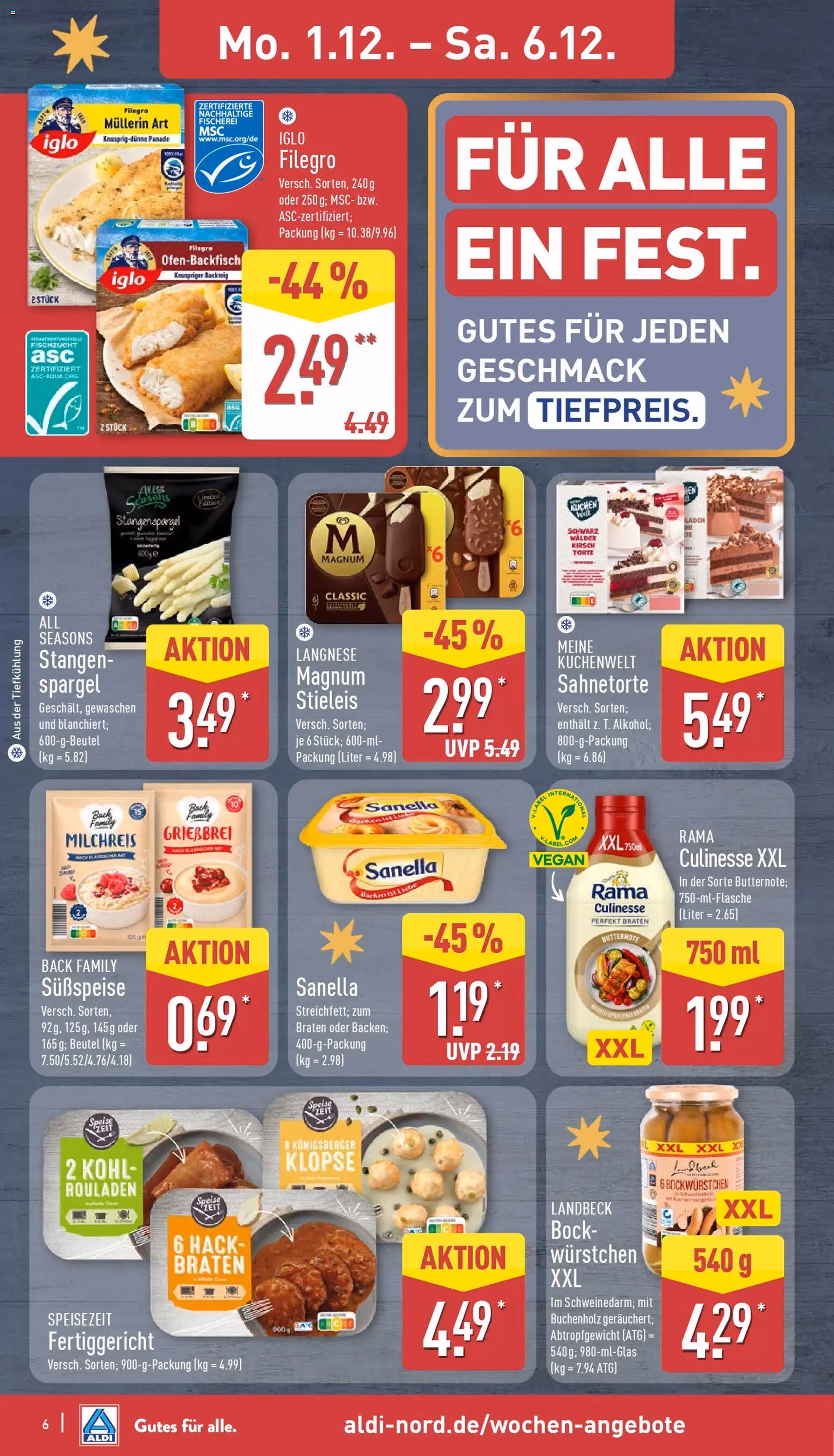 Aldi Prospekt - Gültiger Prospekt ab 01.12.2025, Seite 6 von insgesamt 45