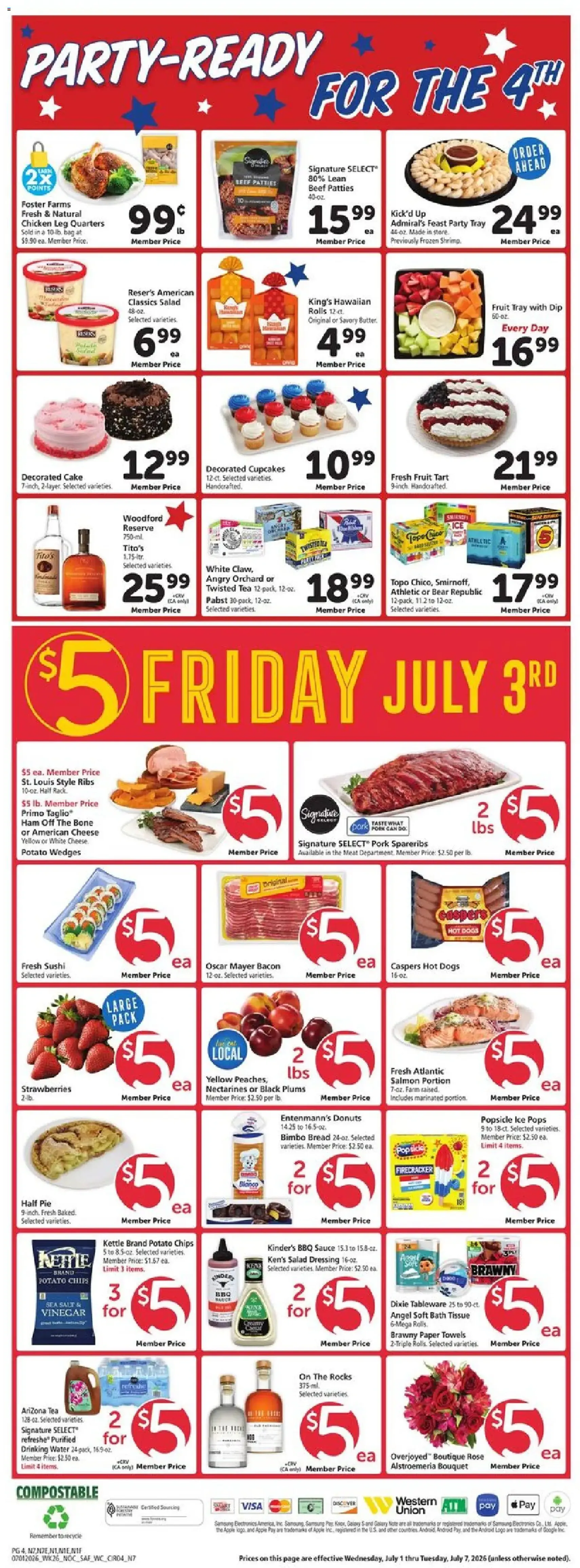 Safeway Weekly Ad - valid flyer from 07/01/2026, page 4 of 13