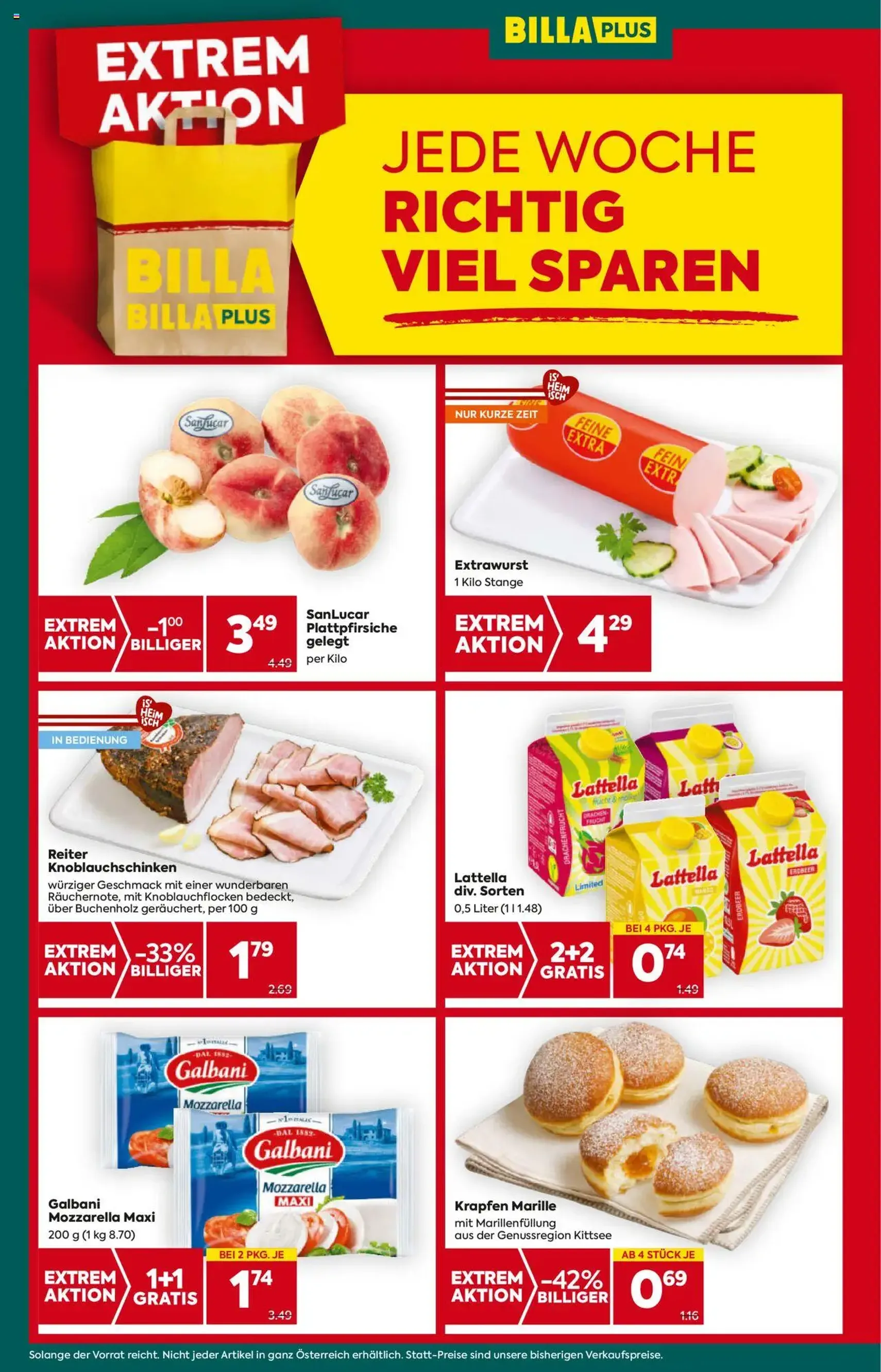 Billa Plus Flugblatt - Gültiger Prospekt ab 24.07.2025, Seite 4 von insgesamt 20