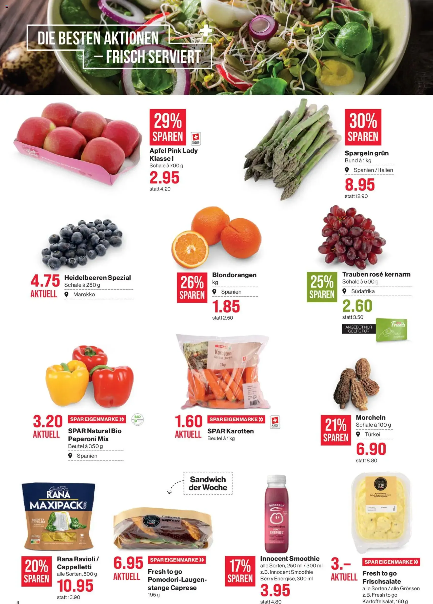 SPAR aktionen - Gültiger Prospekt ab 23.04.2026, Seite 4 von insgesamt 20