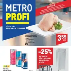 Metro angebote Profi - Prospekt Vorschau gültig ab 04.09.2025