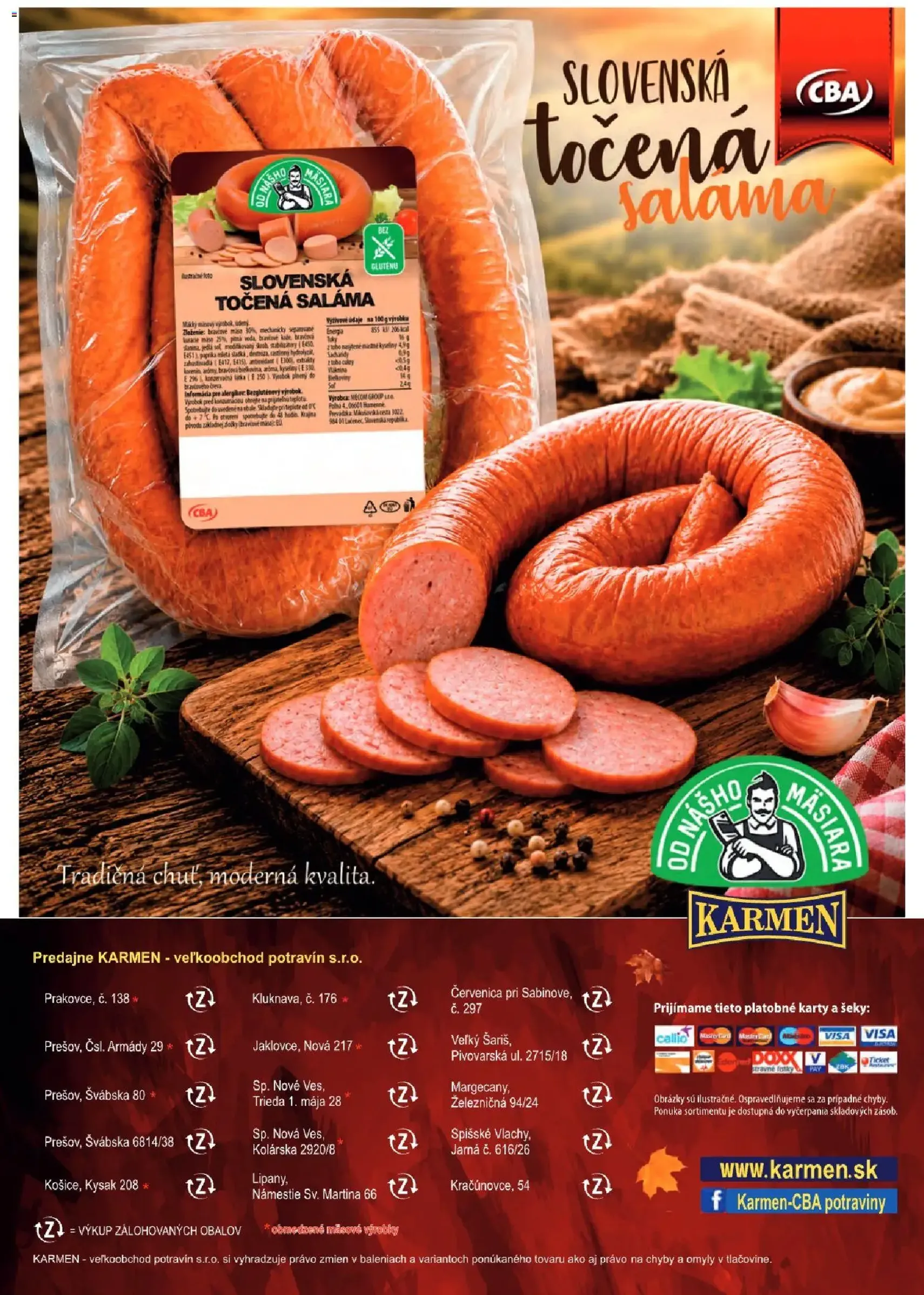 KARMEN CBA leták - platný leták od 01.10.2026 strana 28 z 32