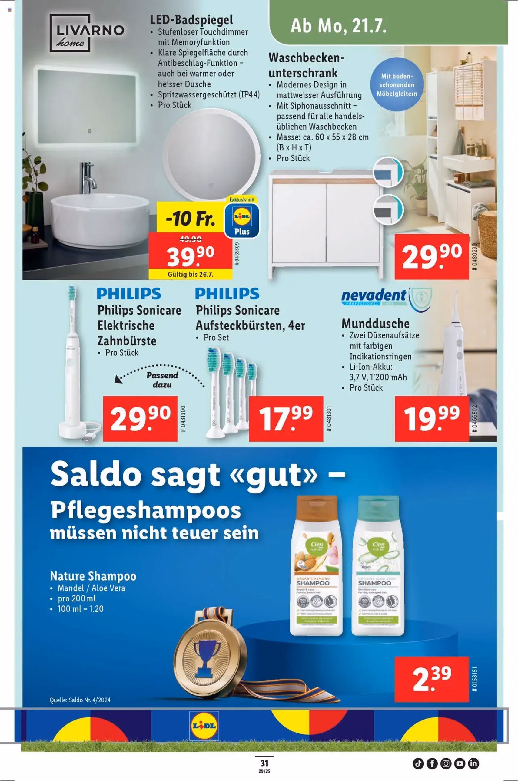 Lidl Aktionen - Gültiger Prospekt ab 17.07.2025, Seite 33 von insgesamt 34 Lidl Aktionen - Gültiger Prospekt ab 17.07.2025, Seite 33 von insgesamt 34