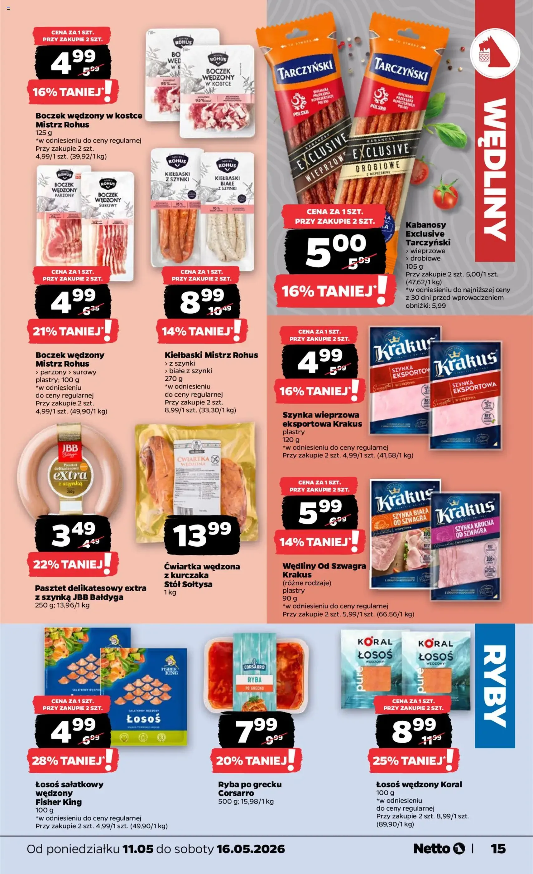 Netto gazetka od poniedziałku spożywcza - ważny gazetka od 11.05.2026 strona 15 z 36
