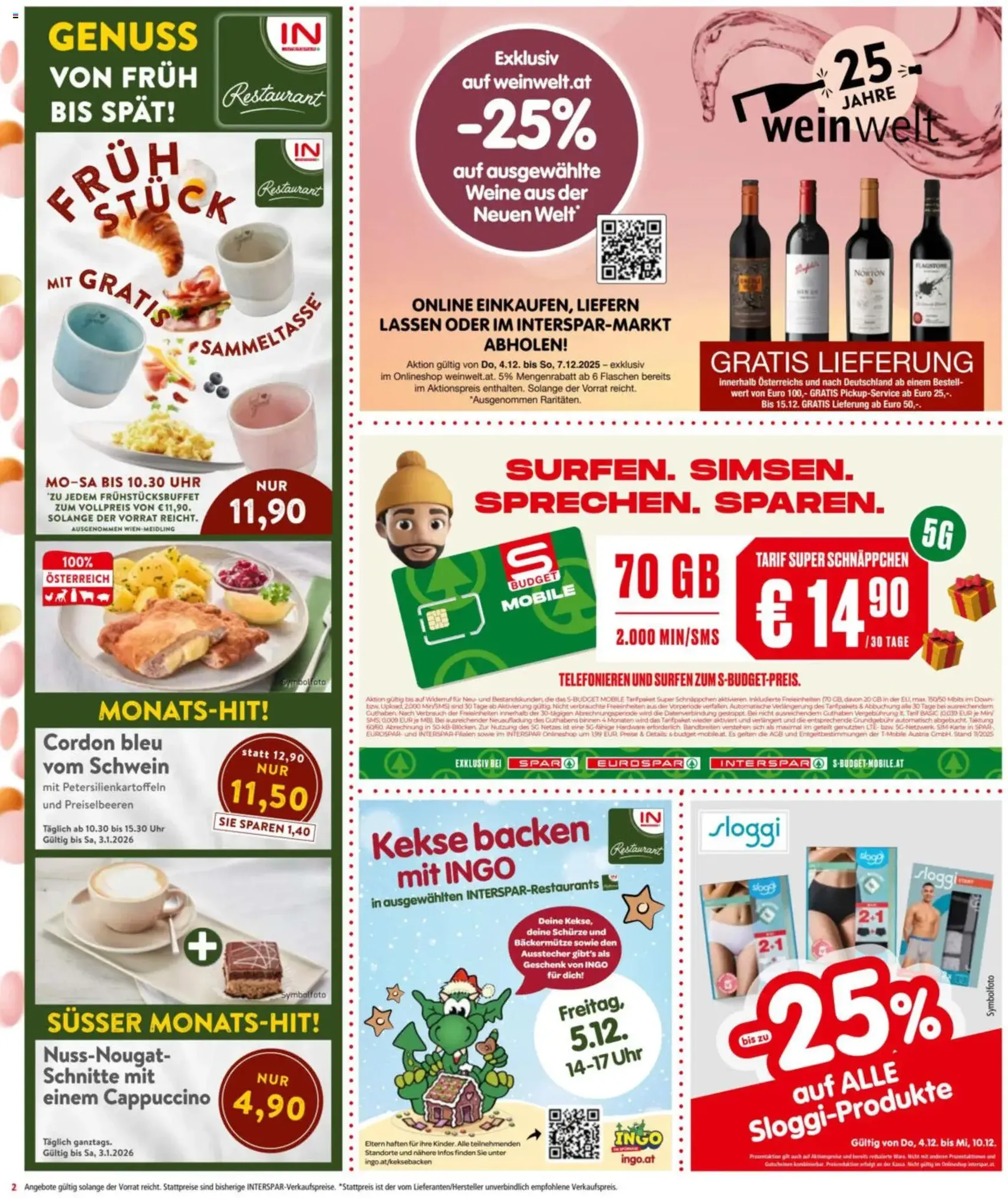 Interspar Flugblatt - Gültiger Prospekt ab 04.12.2025, Seite 2 von insgesamt 20