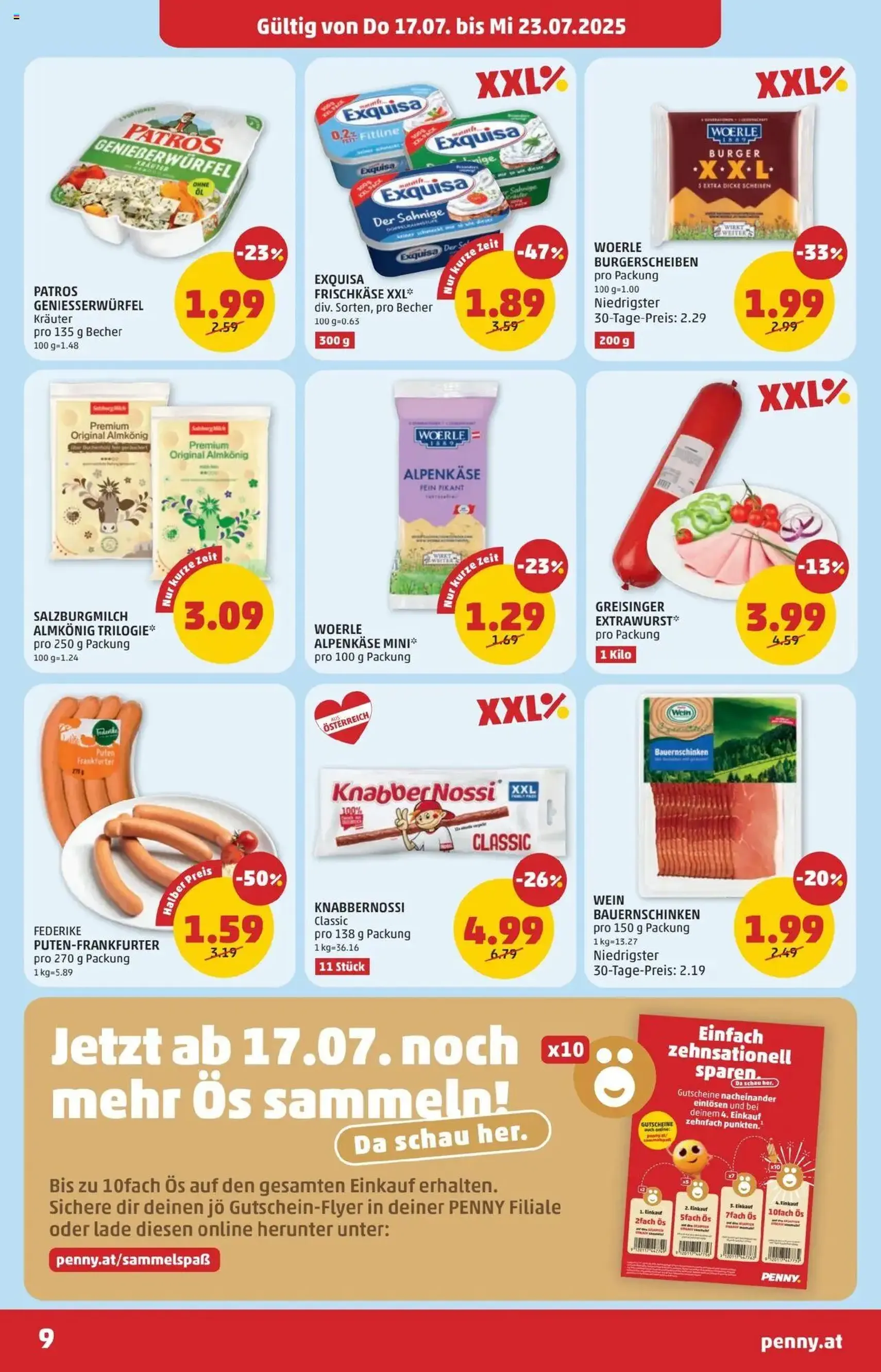 Penny Markt Flugblatt - Gültiger Prospekt ab 17.07.2025, Seite 9 von insgesamt 28 Penny Markt Flugblatt - Gültiger Prospekt ab 17.07.2025, Seite 9 von insgesamt 28