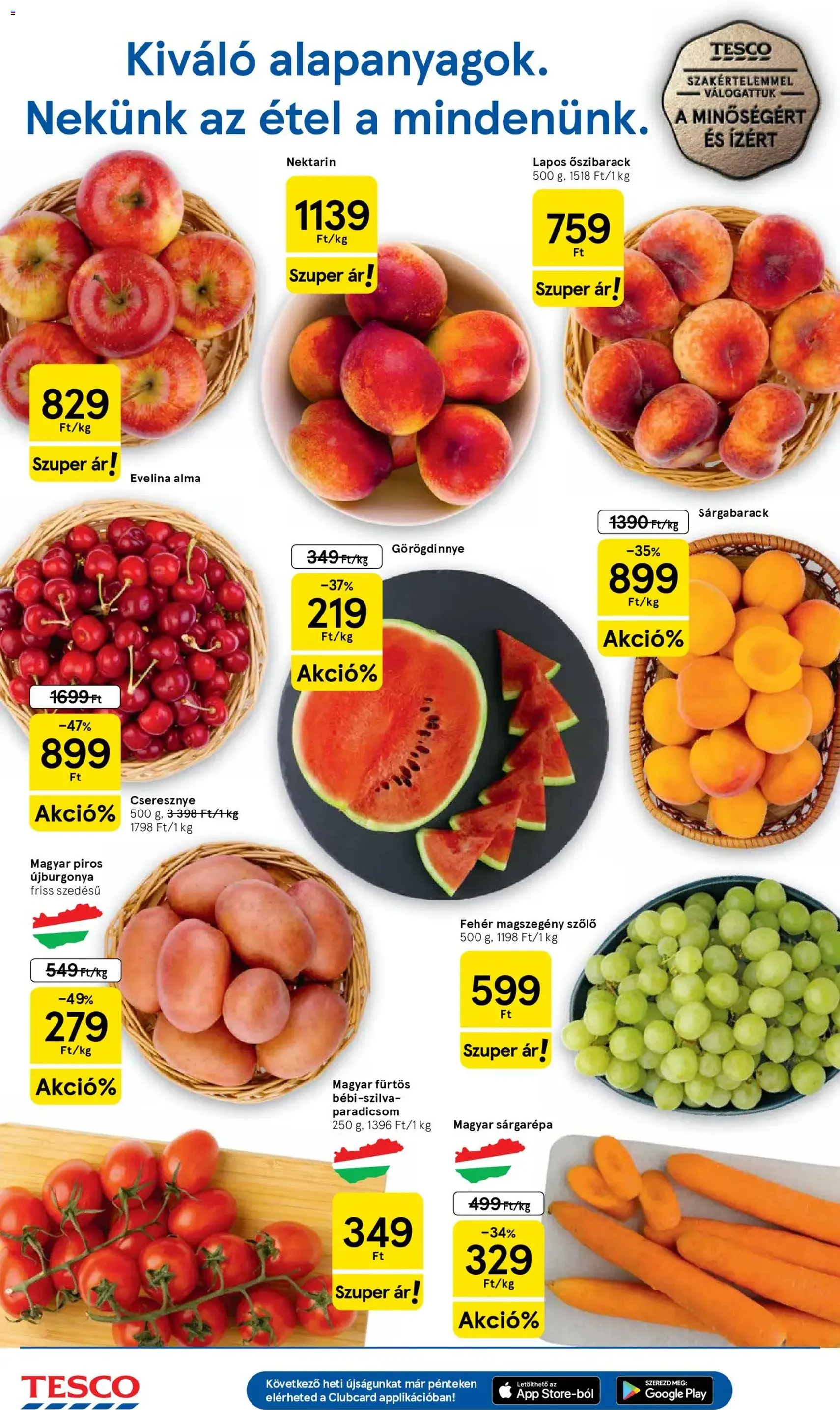 Tesco aktuális akciós újság - 2026.07.02. érvényes szórólap 2 oldal 32 oldalból