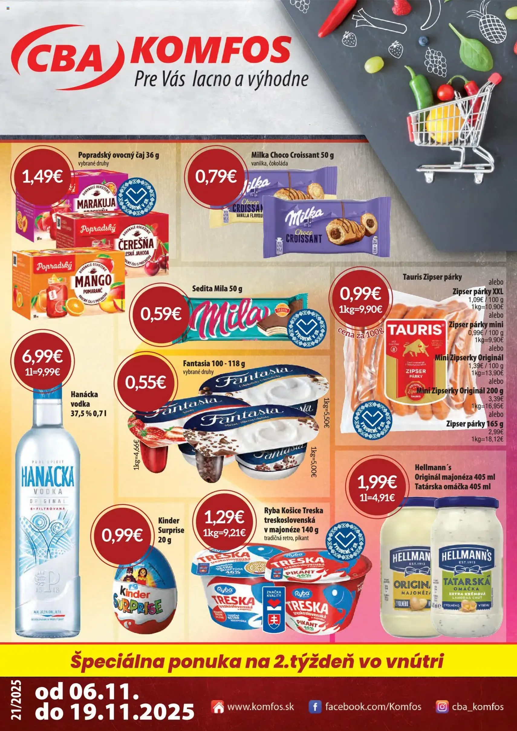 CBA Komfos Leták - platný leták od 06.11.2025 strana 1 z 24