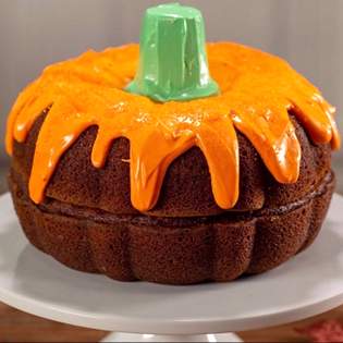 Recipe preview Halloween special pumpkin spice cake recipe