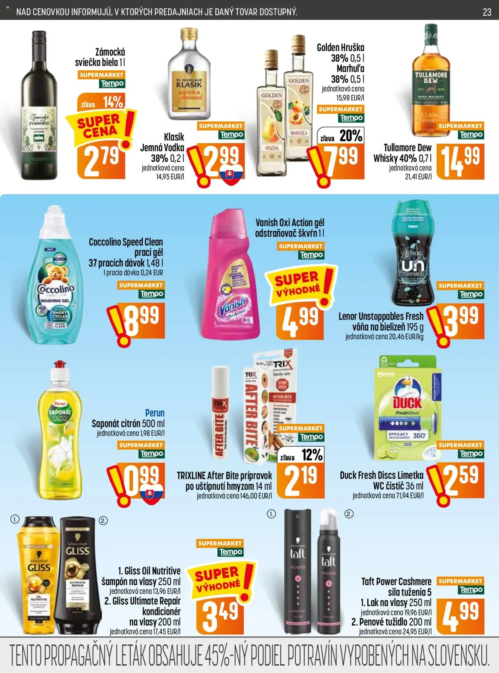 COOP Jednota leták - platný leták od 16.07.2026 strana 23 z 28