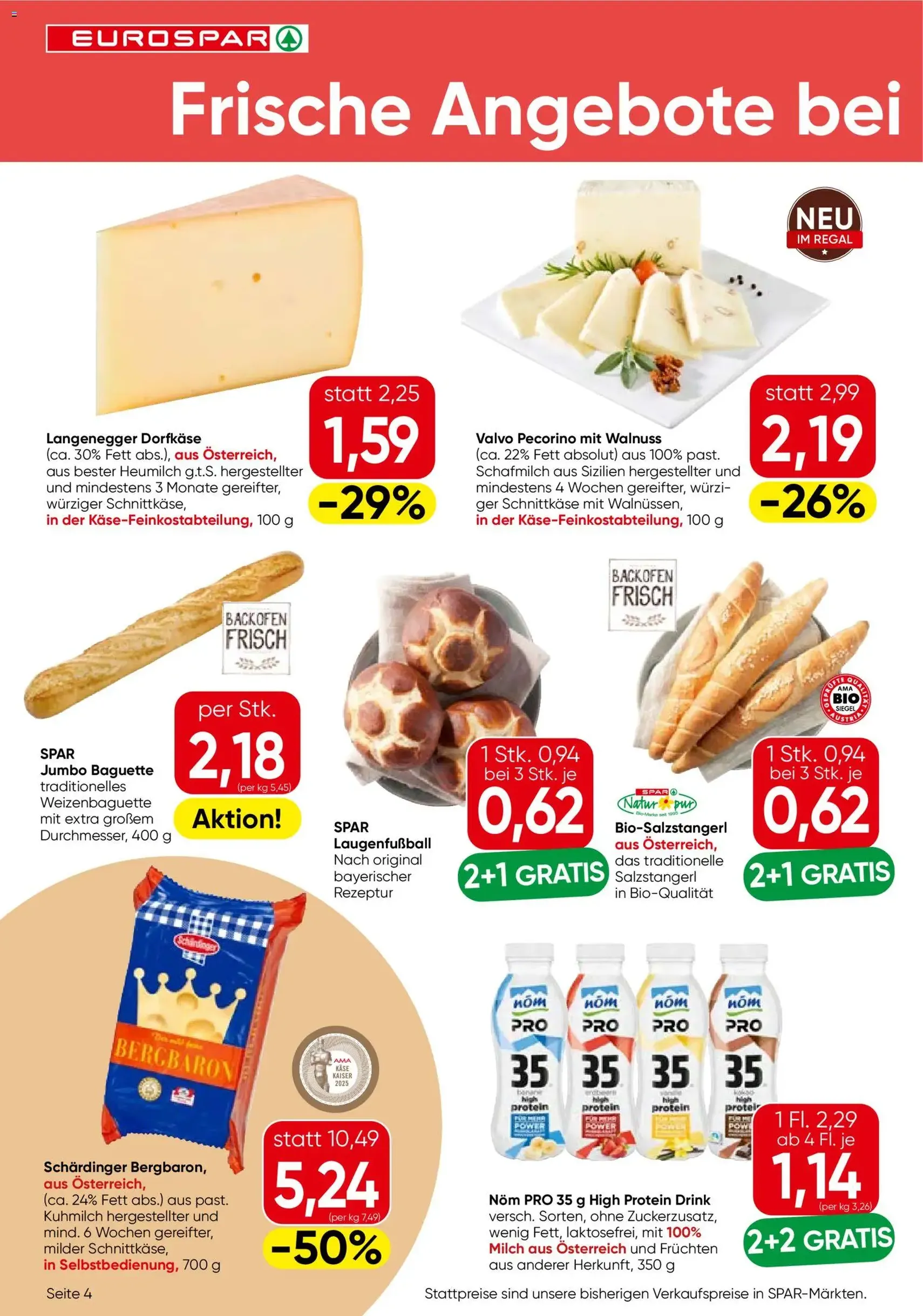 Eurospar Flugblatt - Gültiger Prospekt ab 22.10.2026, Seite 4 von insgesamt 16